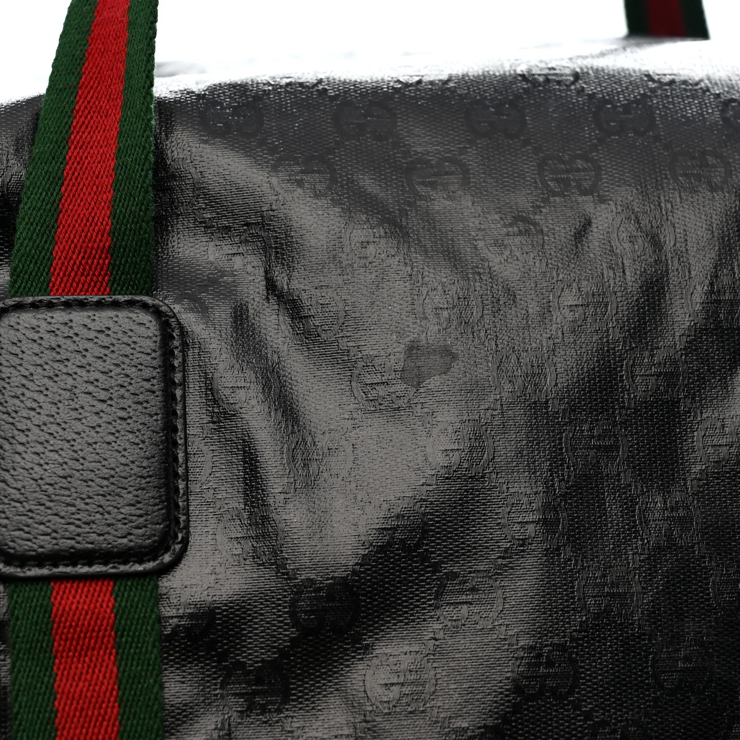 Crystal Monogram Web Large Duffle Bag Black - Image 12