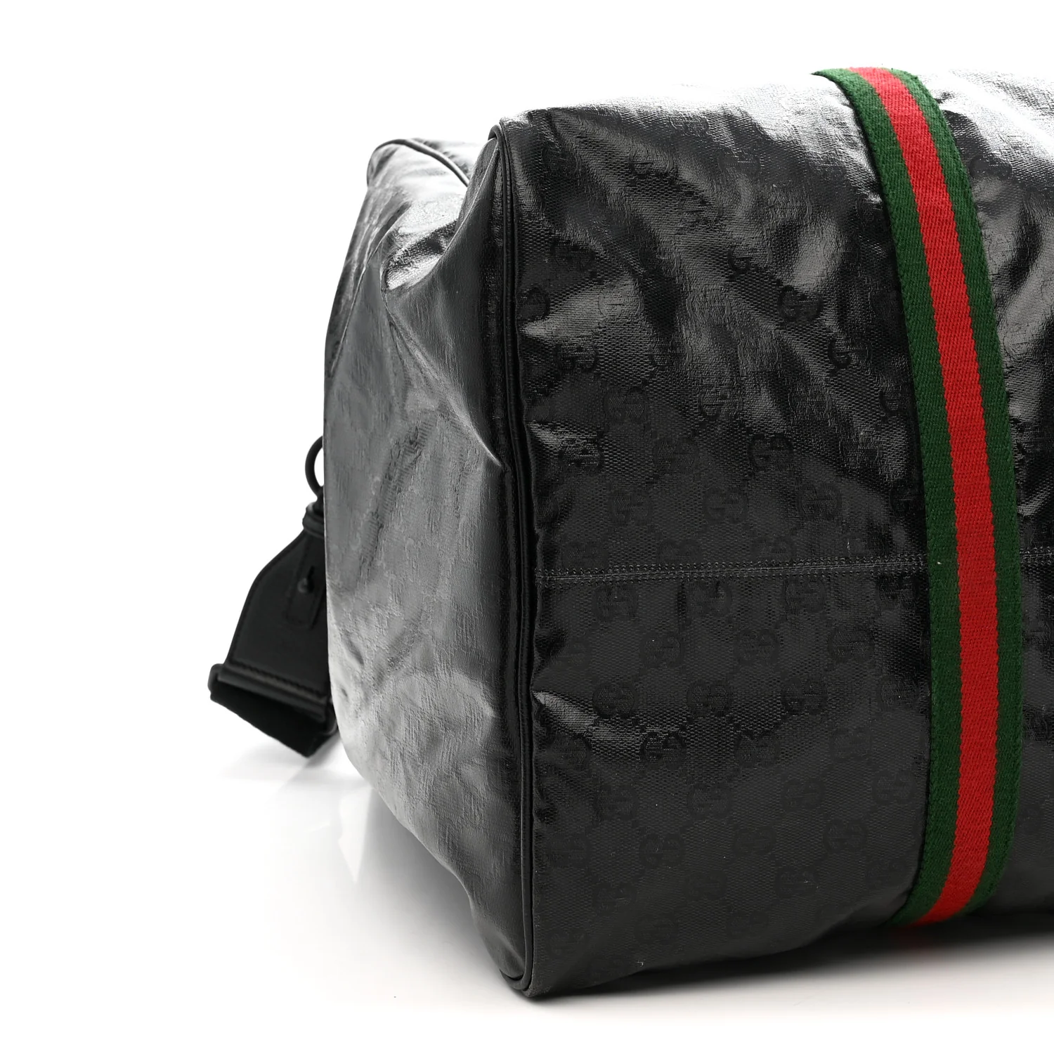 Crystal Monogram Web Large Duffle Bag Black - Image 9