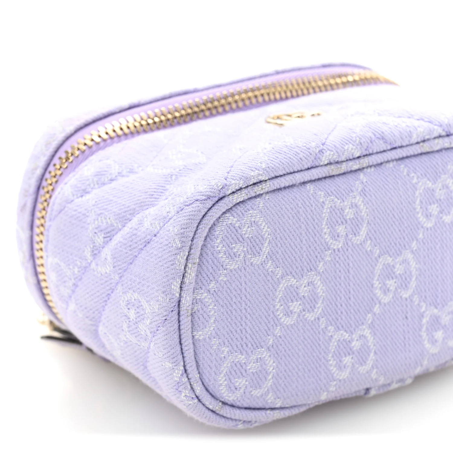 Denim GG Monogram Nano GG Marmont Vanity Bag Light Purple - Image 9