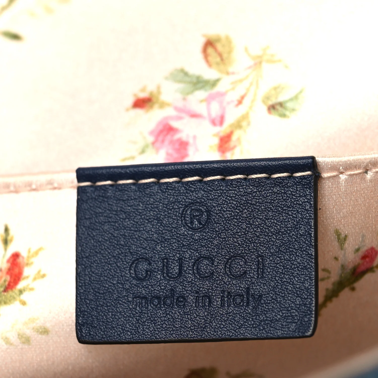 Denim Matelasse Mini Pearly GG Marmont Shoulder Bag Blue - Image 6
