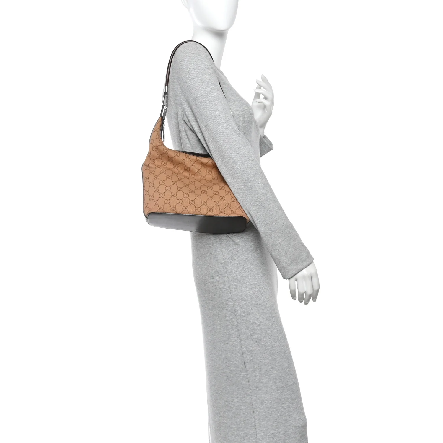 Denim Monogram Medium Hobo Brown - Image 2