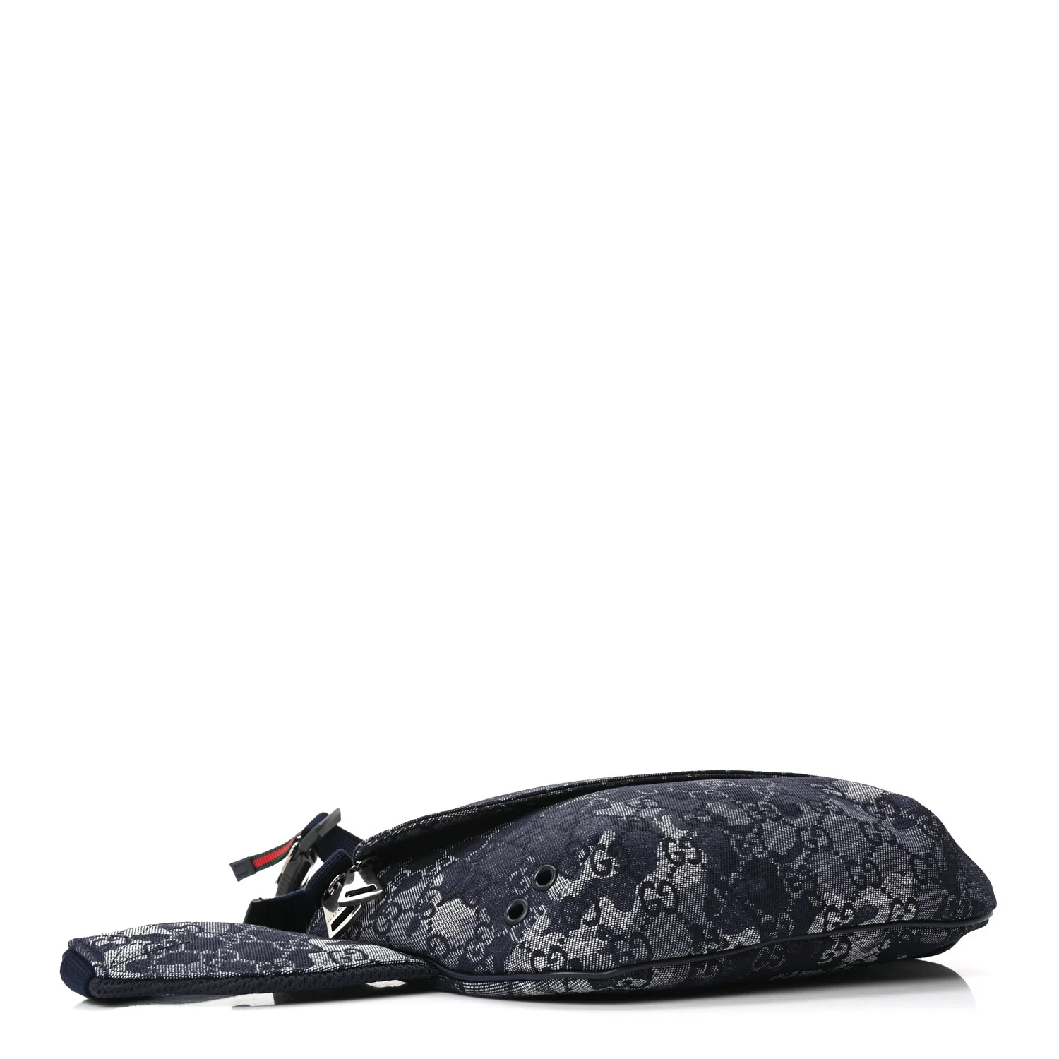 Denim Monogram Web Belt Bag Blue Multicolor - Image 3