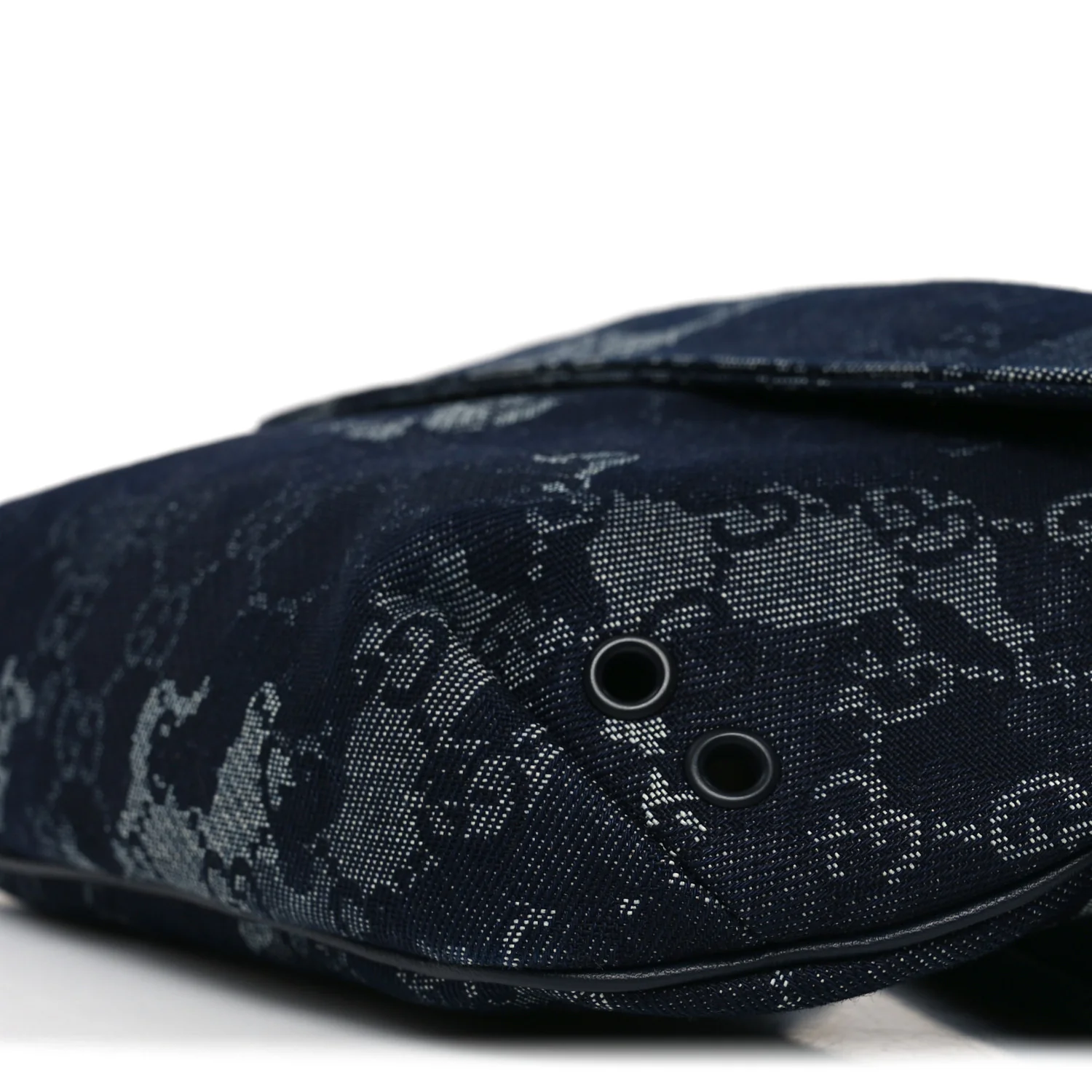 Denim Monogram Web Belt Bag Blue Multicolor - Image 10