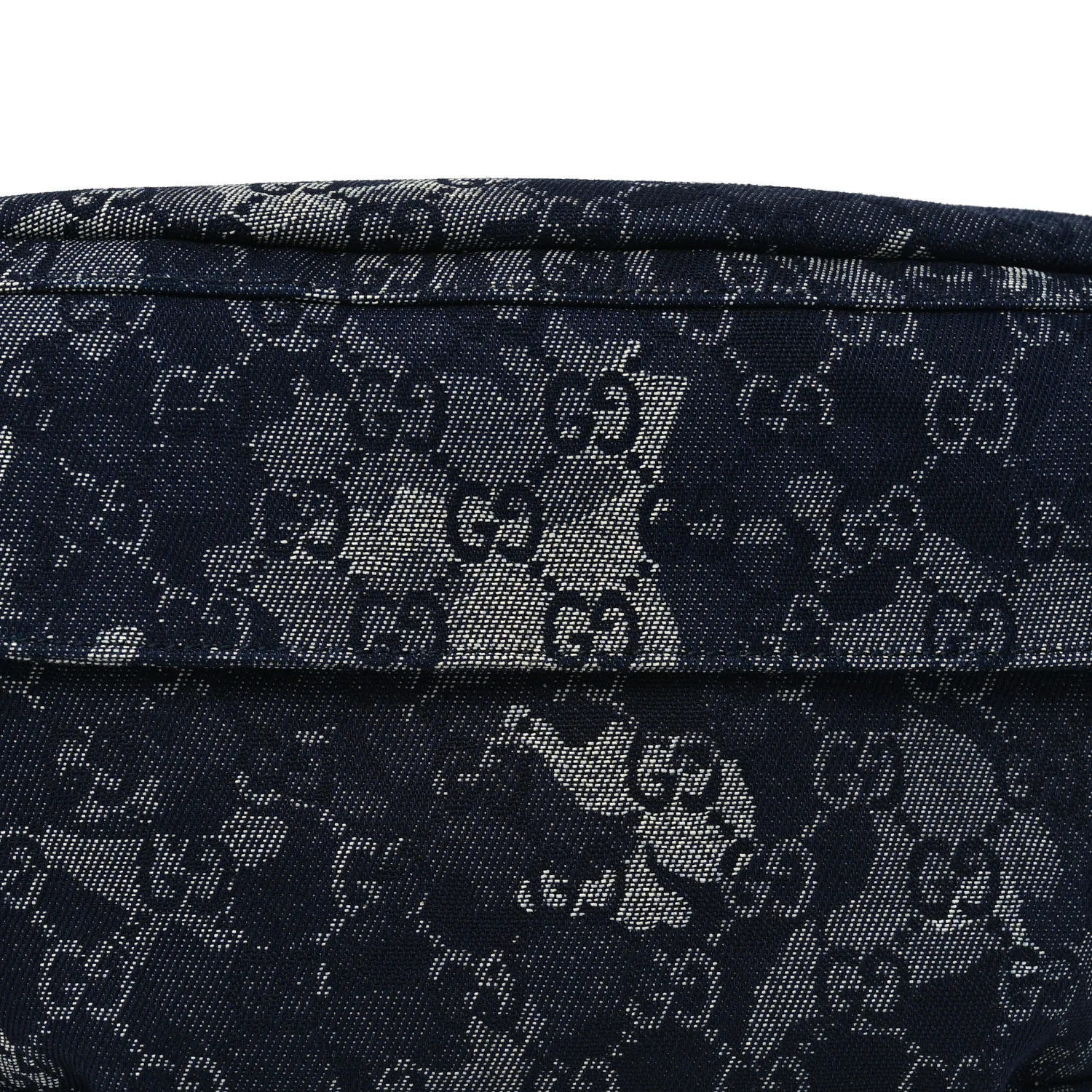 Denim Monogram Web Belt Bag Blue Multicolor - Image 8