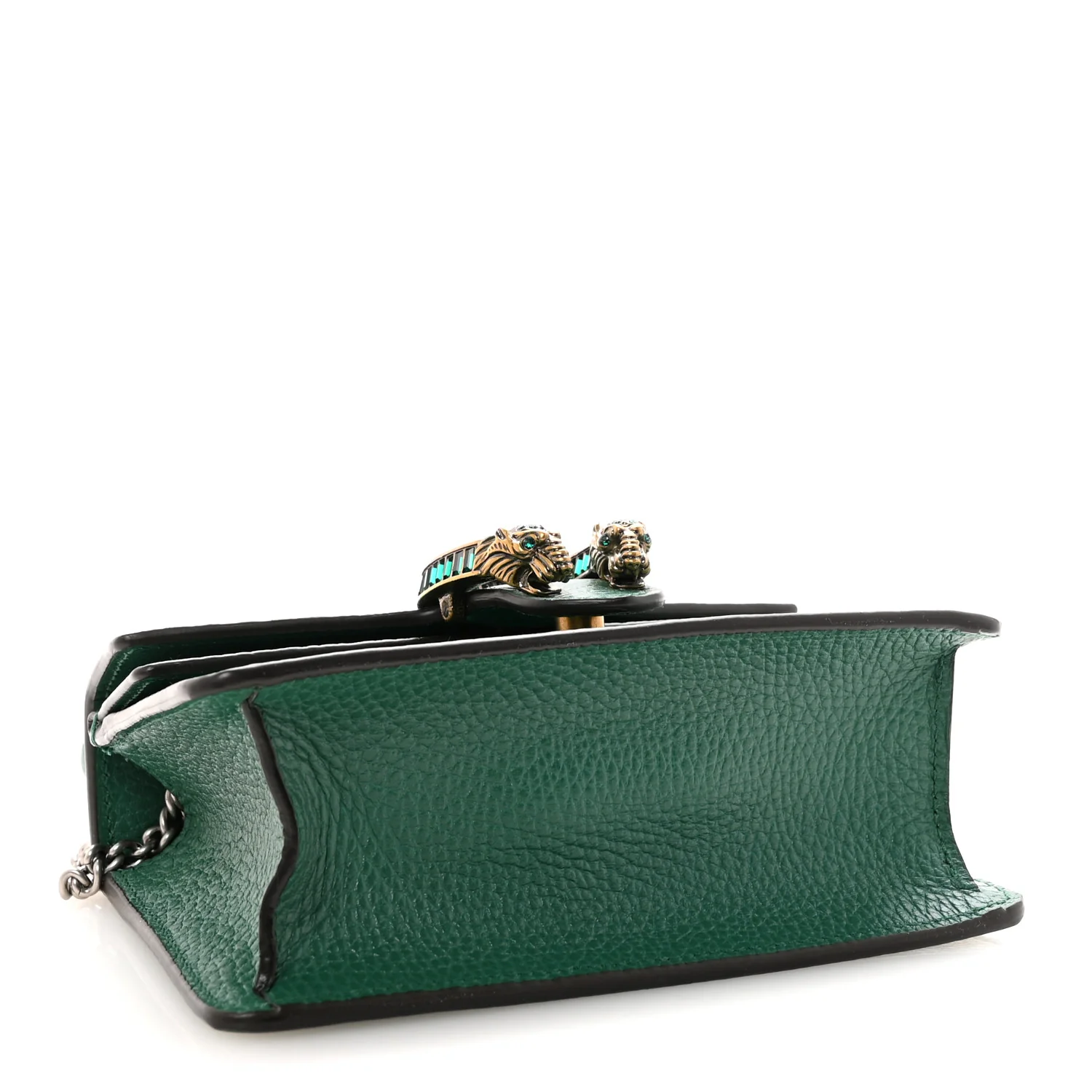 Dollar Calfskin Crystal Mini Dionysus Top Handle Bag Emerald - Image 4