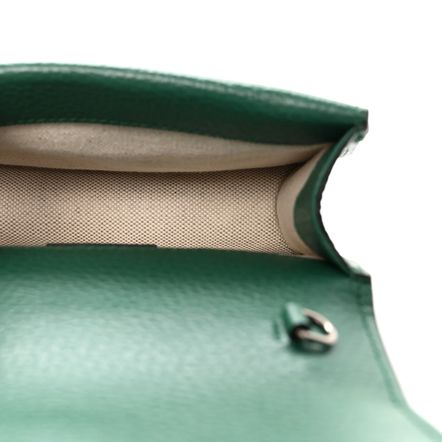 Dollar Calfskin Crystal Mini Dionysus Top Handle Bag Emerald - Image 5