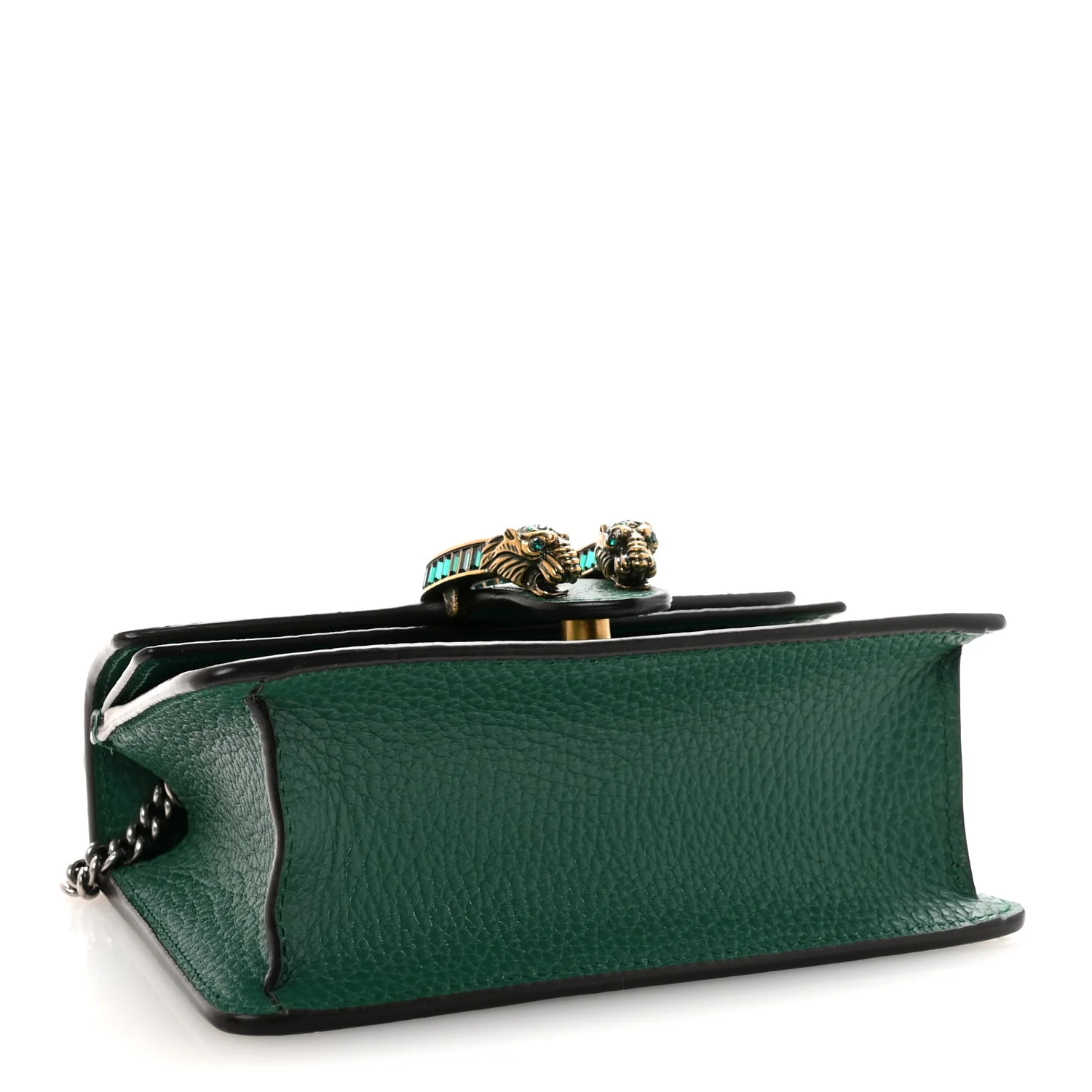 Dollar Calfskin Crystal Mini Dionysus Top Handle Bag Emerald - Image 4