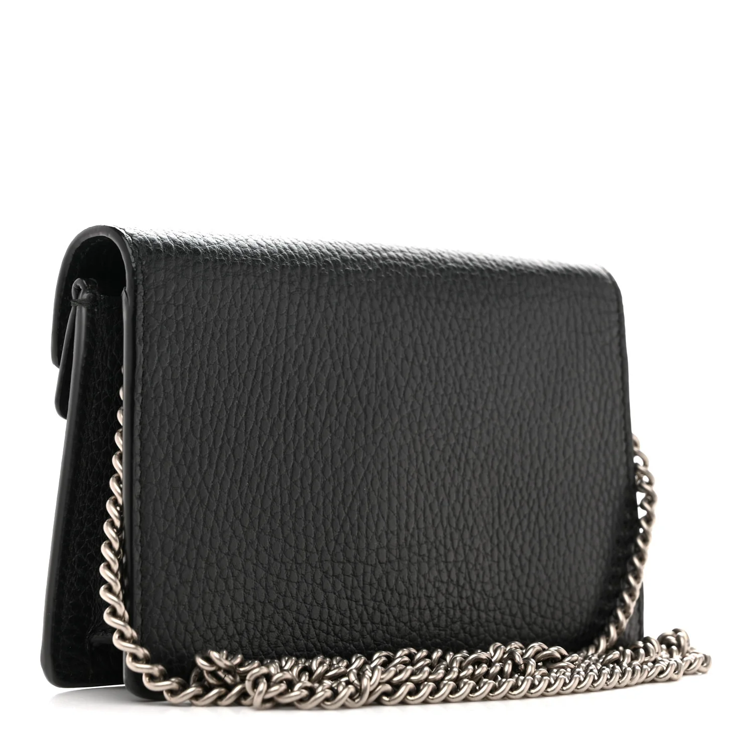 Dollar Calfskin Crystal Super Mini Dionysus Shoulder Bag Black - Image 3