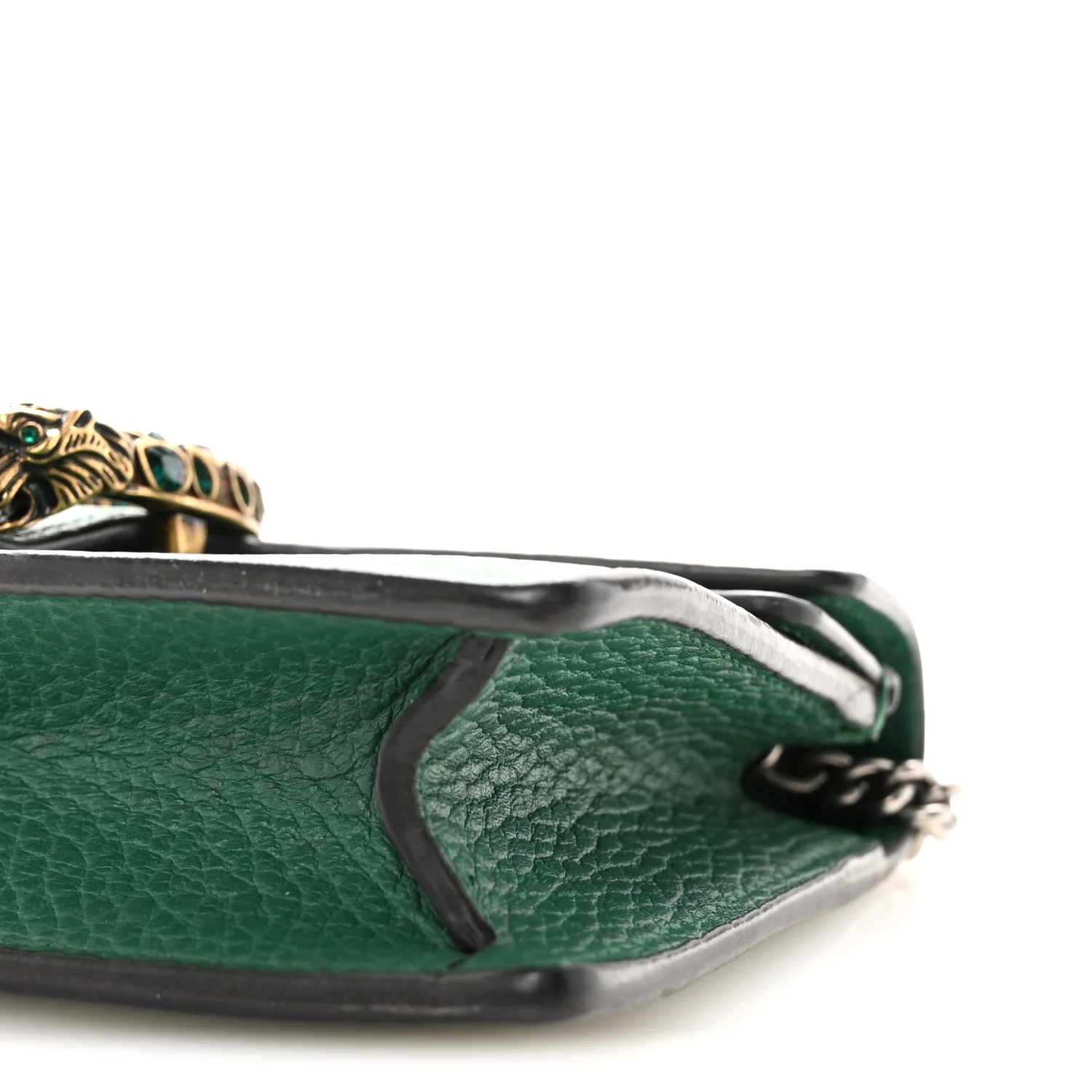 Dollar Calfskin Crystal Super Mini Dionysus Shoulder Bag Emerald - Image 9
