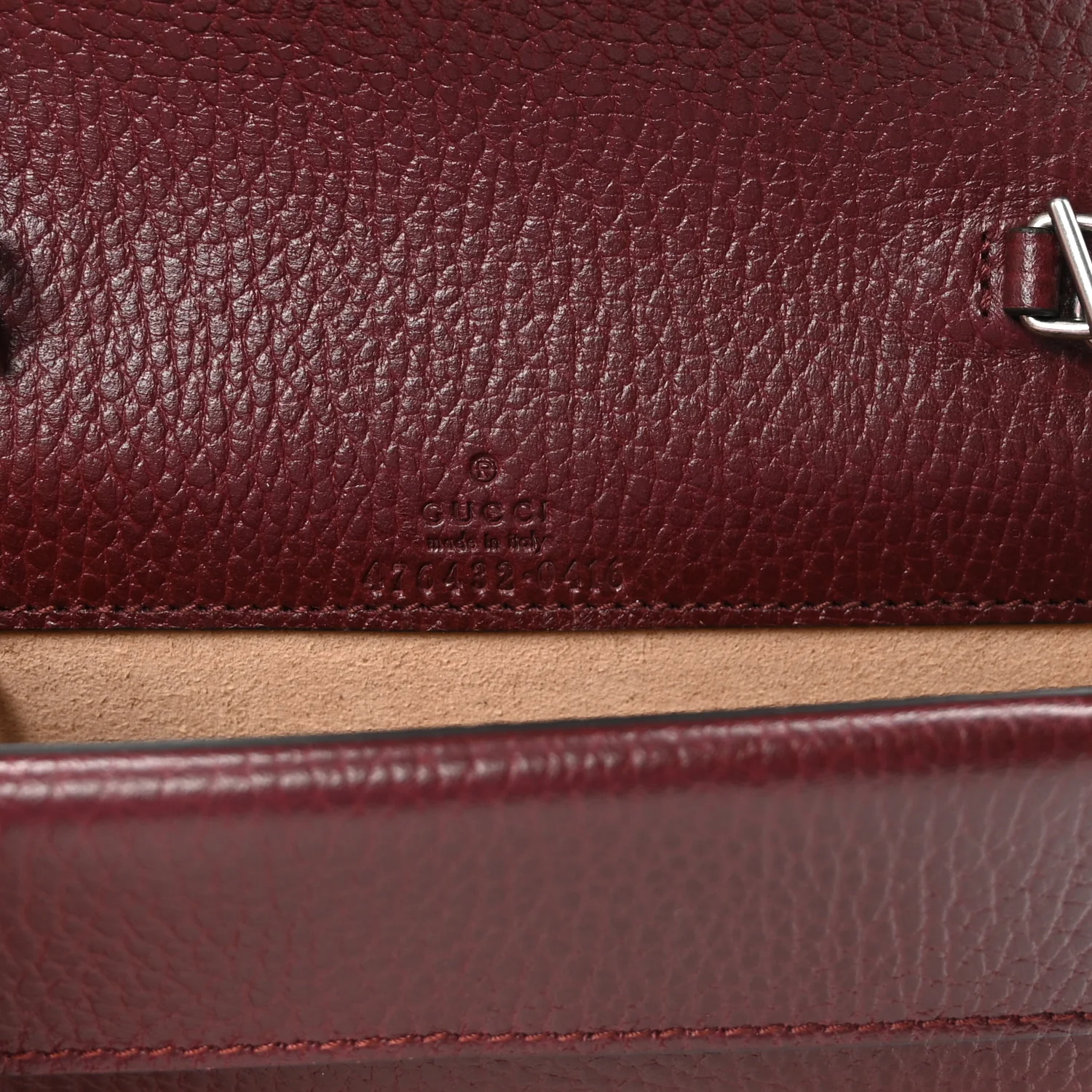 Dollar Calfskin Crystal Super Mini Dionysus Shoulder Bag Vintage Bordeaux Black Diamond - Image 6