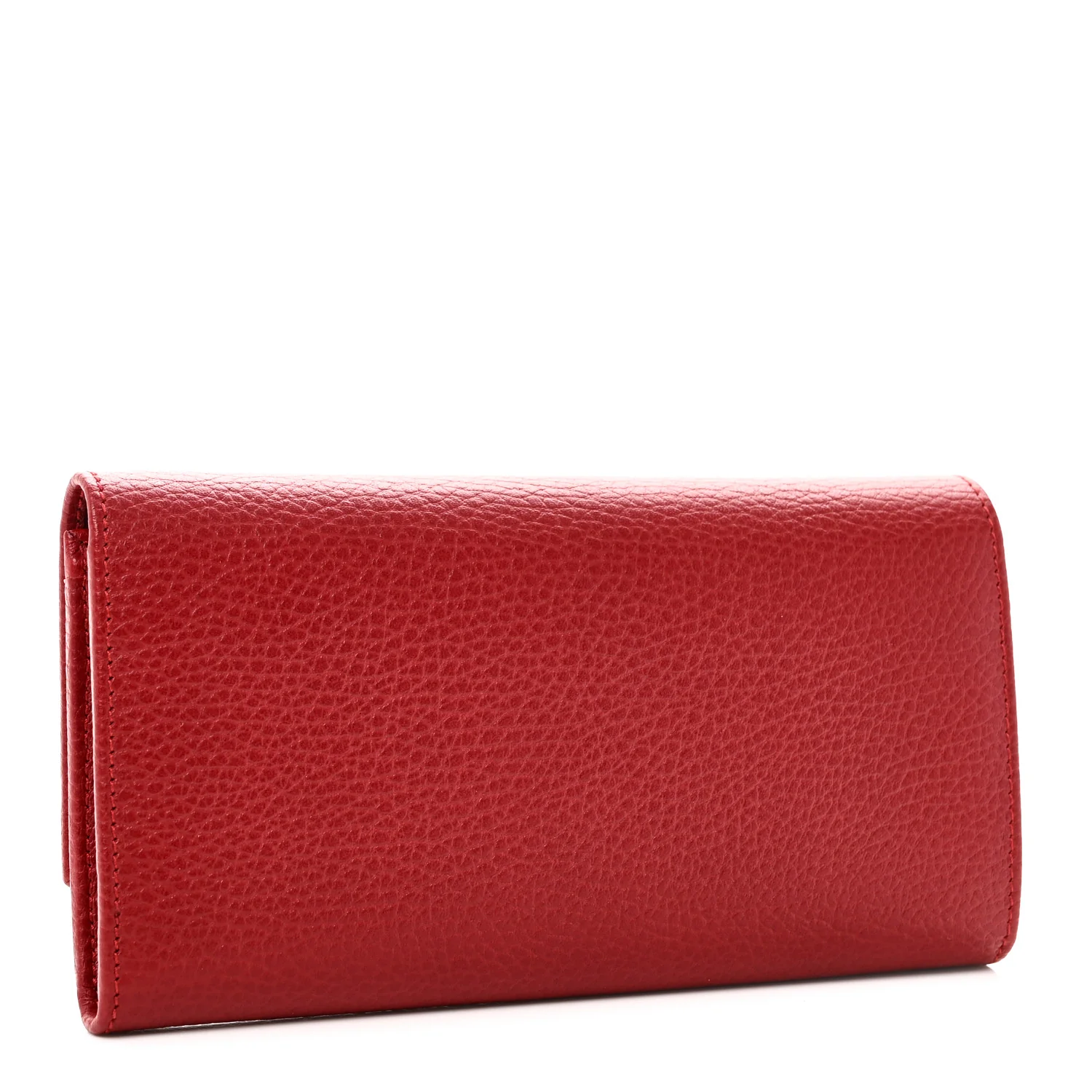 Dollar Calfskin GG Marmont Continental Wallet Hibiscus Red - Image 3