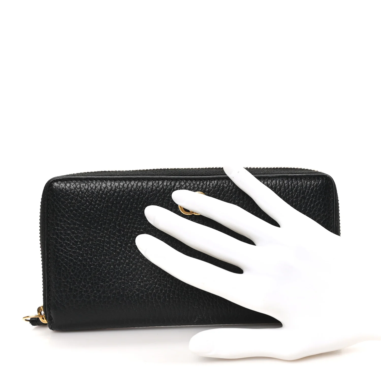 Dollar Calfskin GG Marmont Zip Around Wallet Black - Image 2