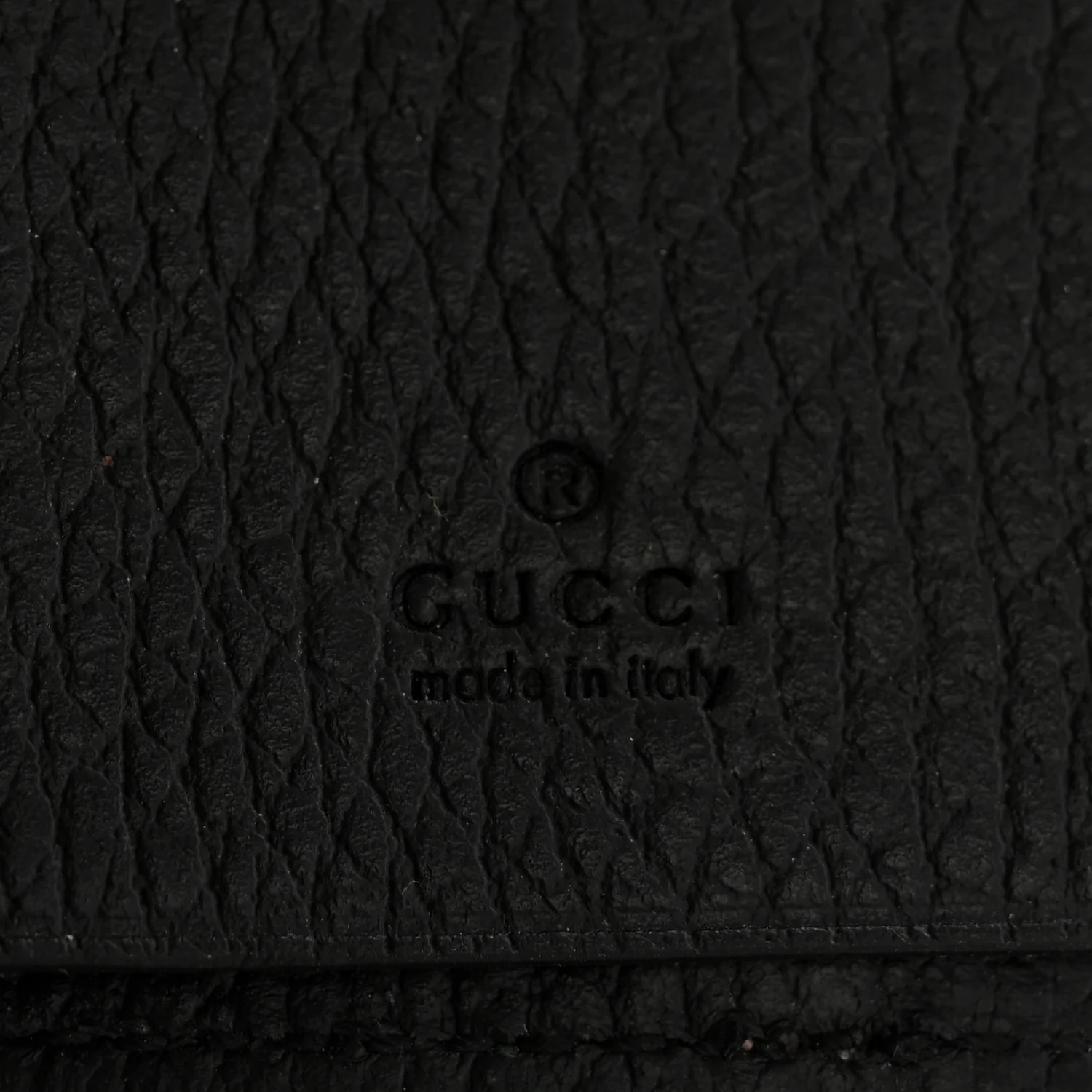 Dollar Calfskin GG Supreme Monogram GG Marmont 6 Key Holder Case Black Beige Ebony - Image 6