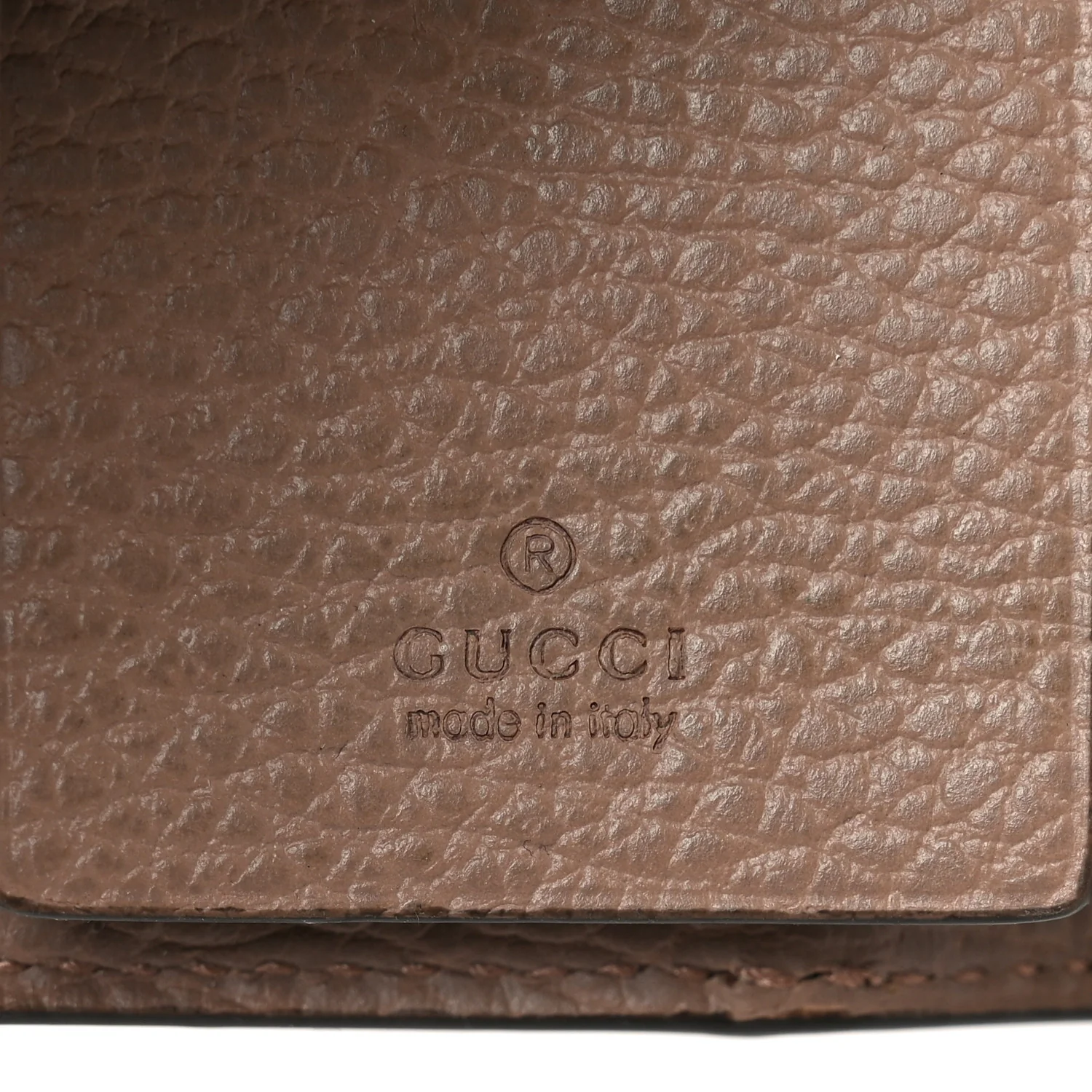 Dollar Calfskin GG Supreme Monogram GG Marmont 6 Key Holder Case Old Rose Beige Ebony - Image 6