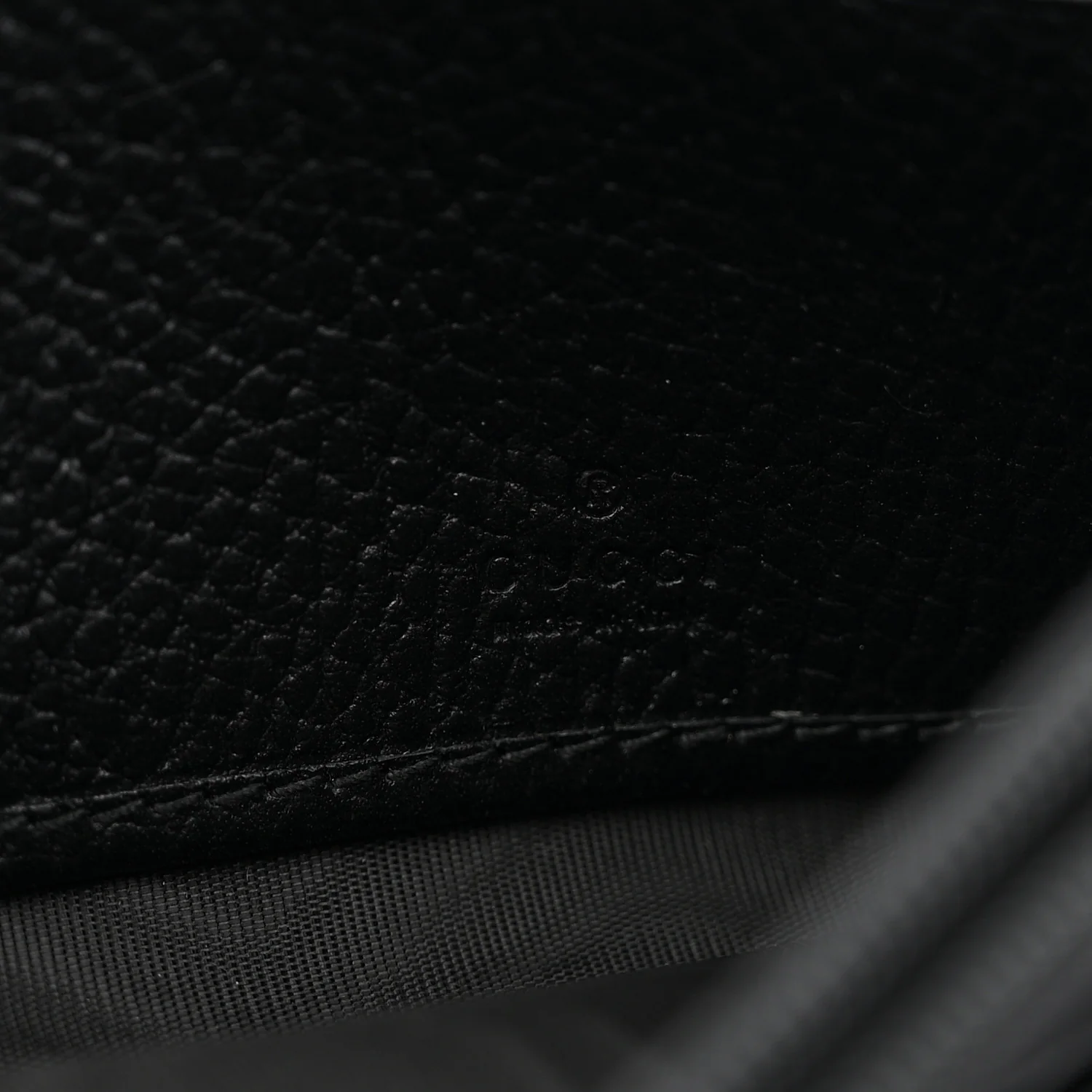 Dollar Calfskin GG Supreme Monogram GG Marmont Continental Wallet Black Beige Ebony - Image 6