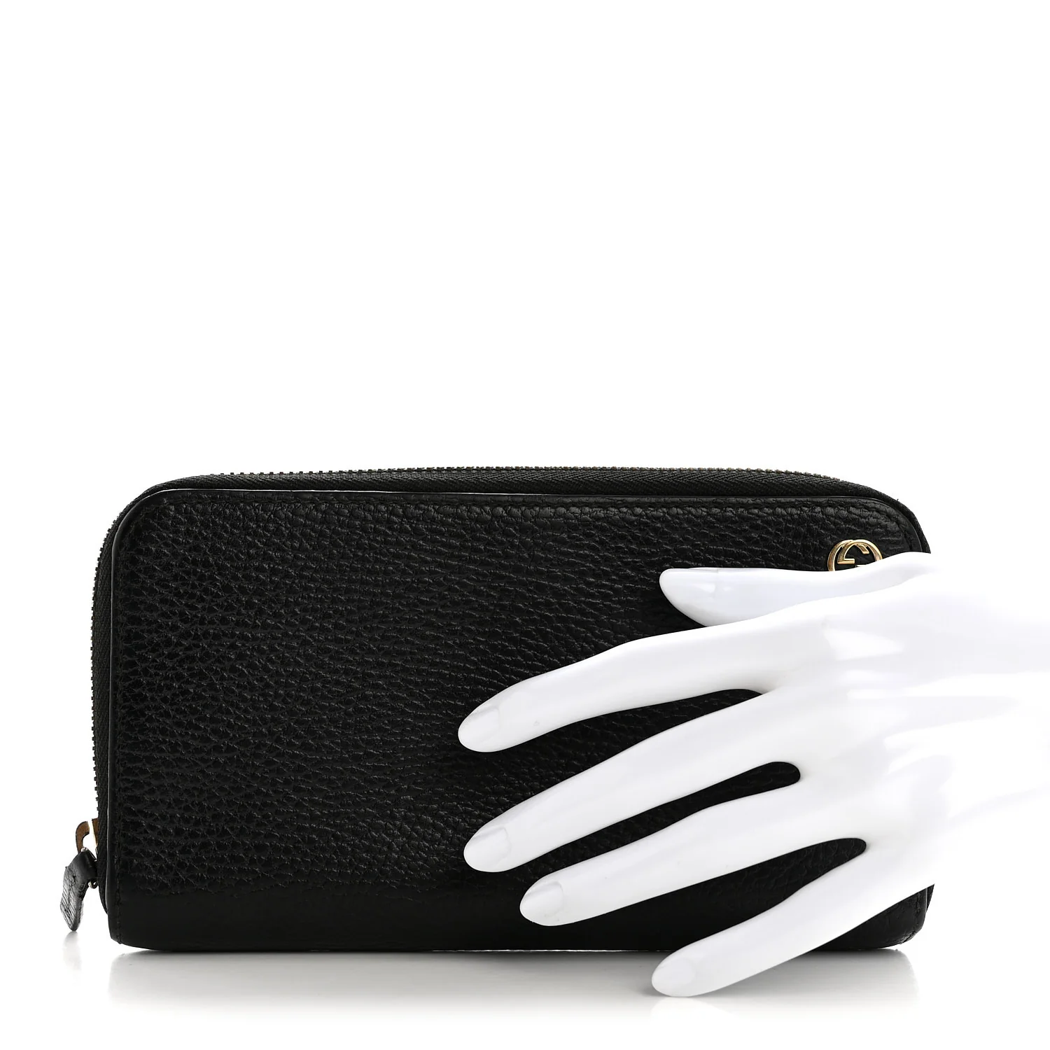 Dollar Calfskin GG Zip Around Wallet Black - Image 2