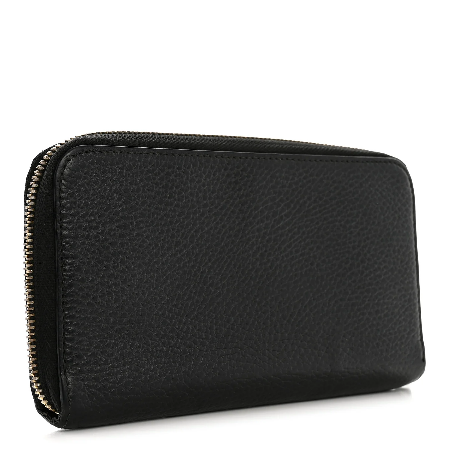 Dollar Calfskin GG Zip Around Wallet Black - Image 3
