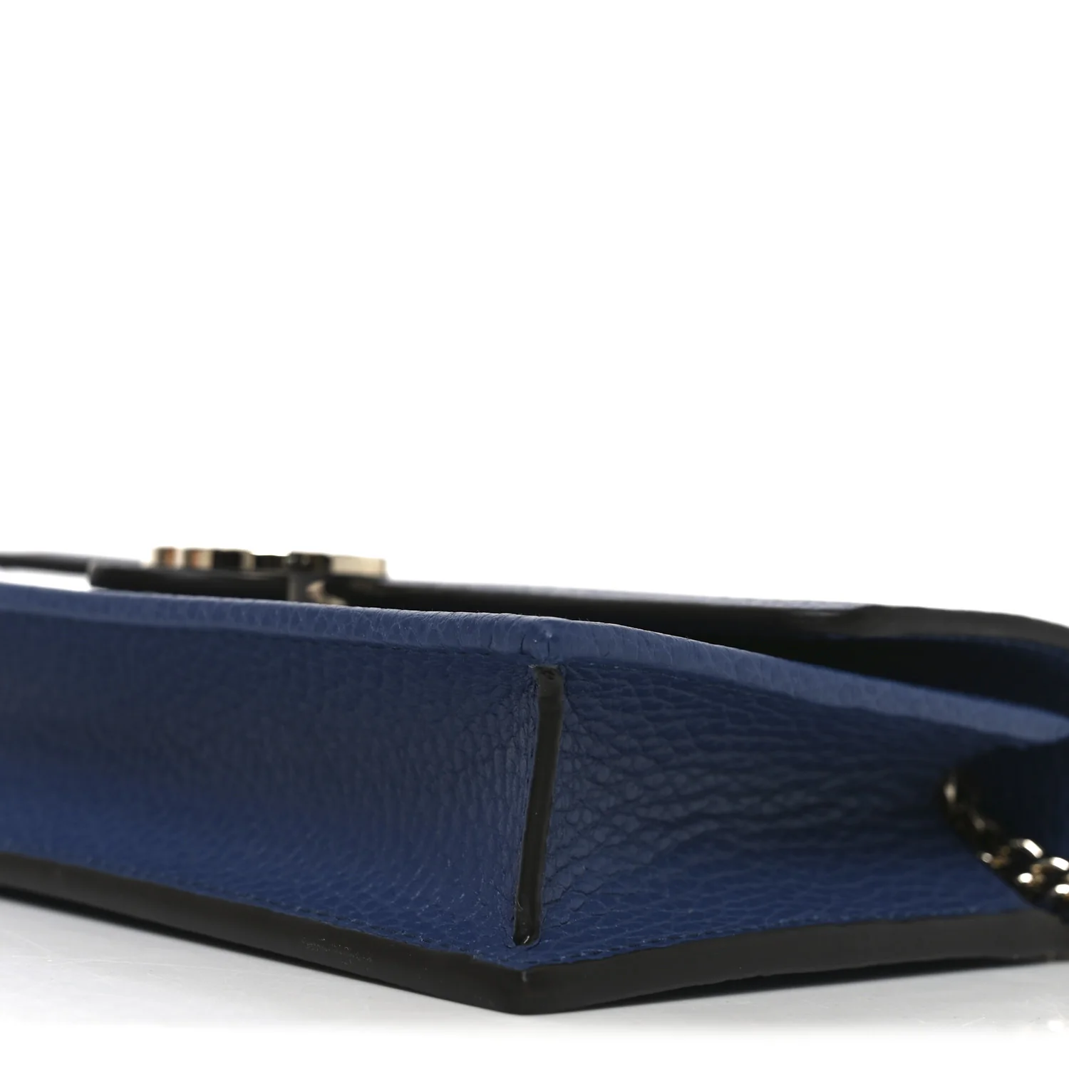 Dollar Calfskin Interlocking G Chain Wallet Caspian - Image 10