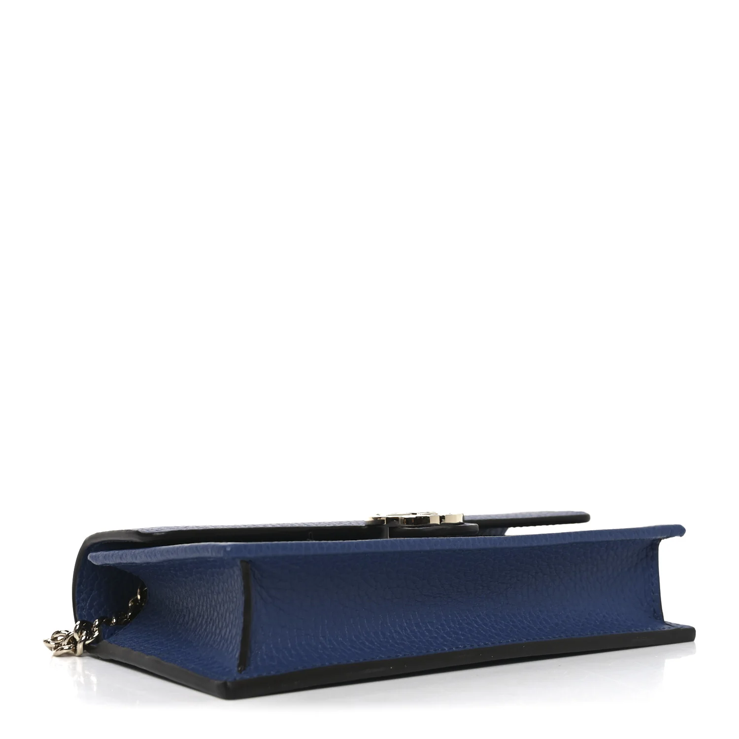 Dollar Calfskin Interlocking G Chain Wallet Caspian - Image 4