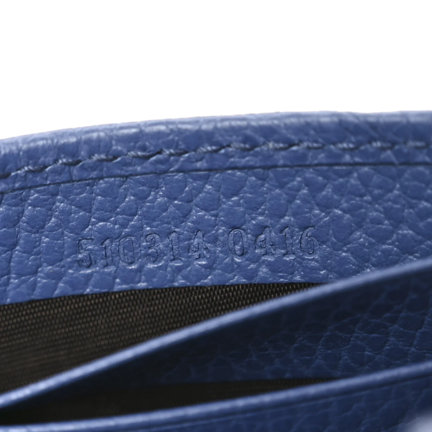 Dollar Calfskin Interlocking G Chain Wallet Caspian - Image 7