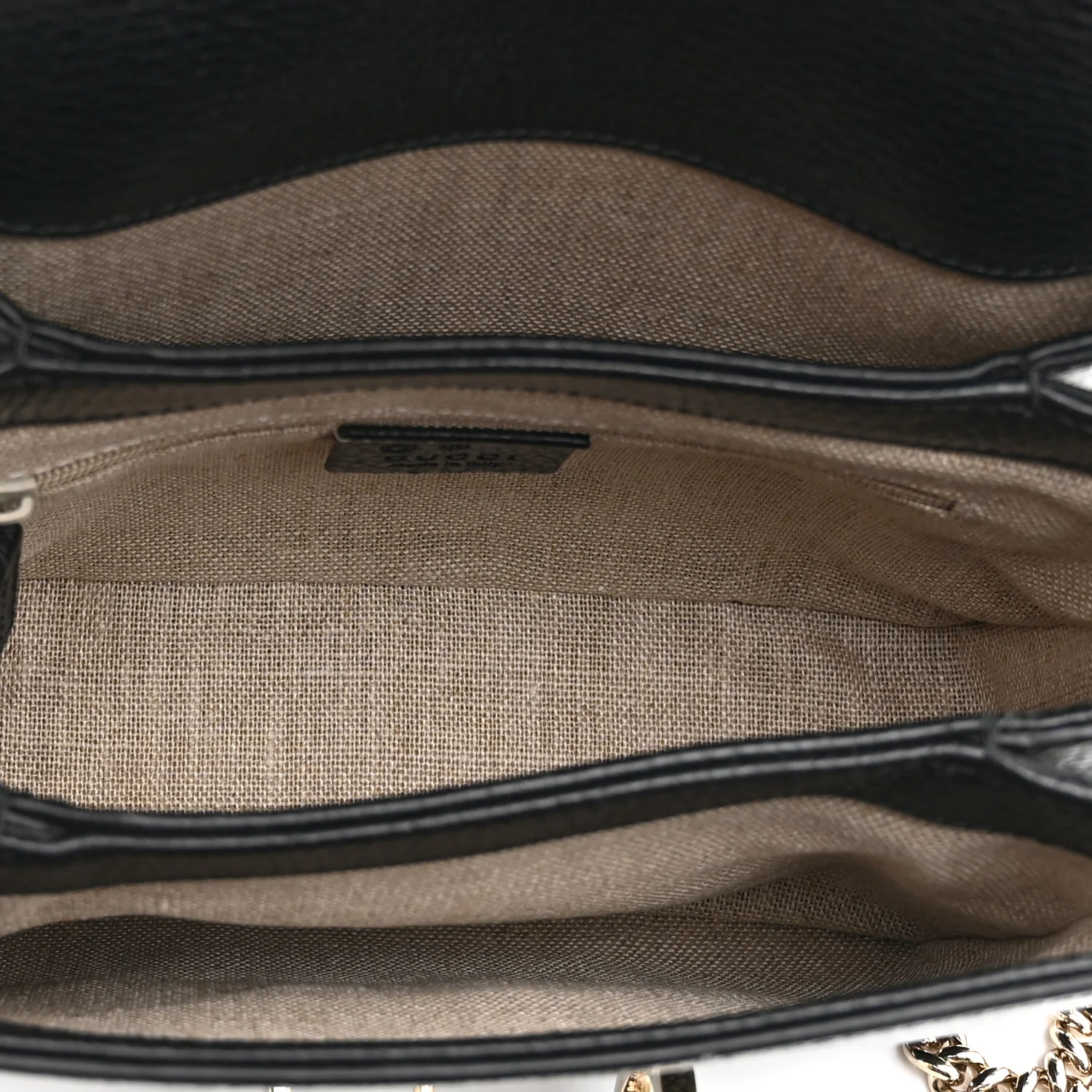 Dollar Calfskin Interlocking G Crossbody Bag Black - Image 5