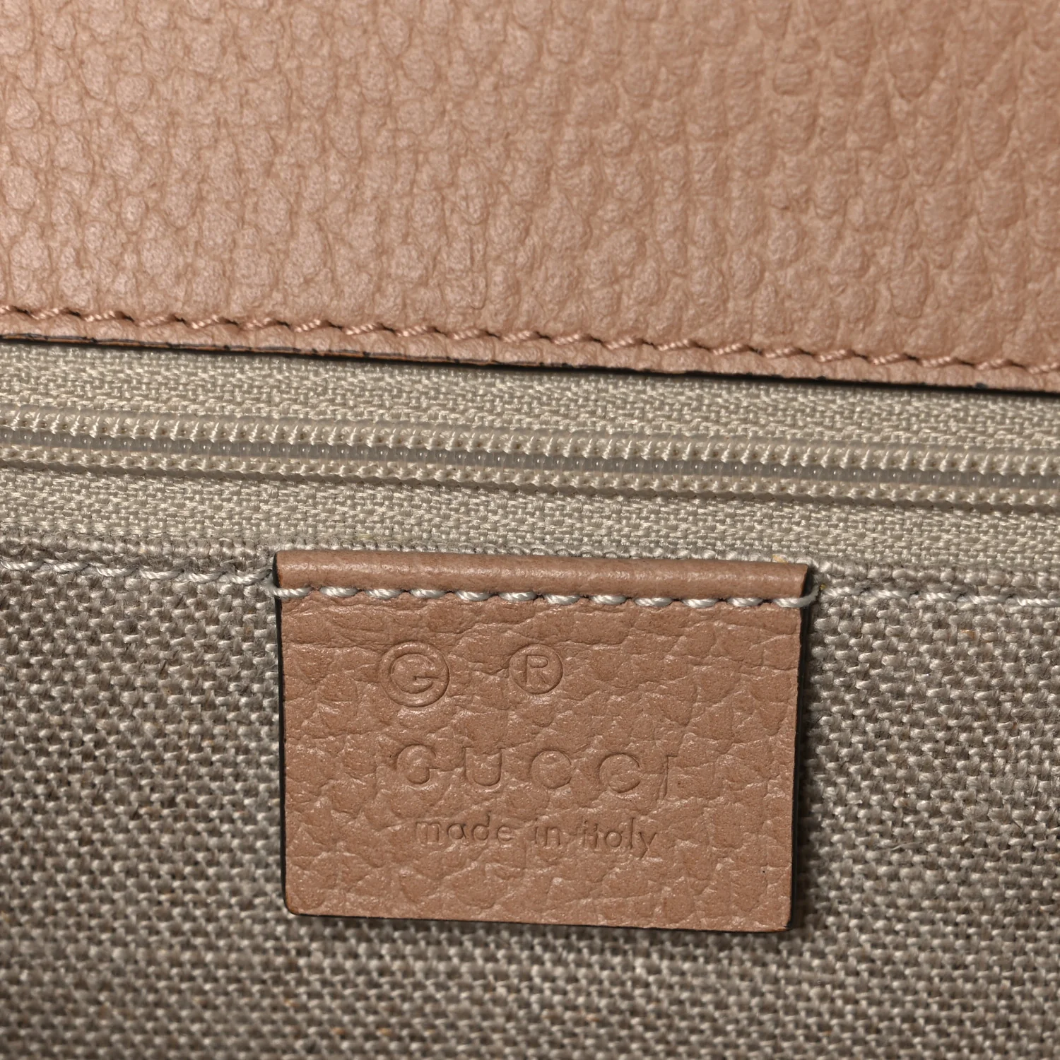 Dollar Calfskin Interlocking G Shoulder Bag Camelia - Image 6