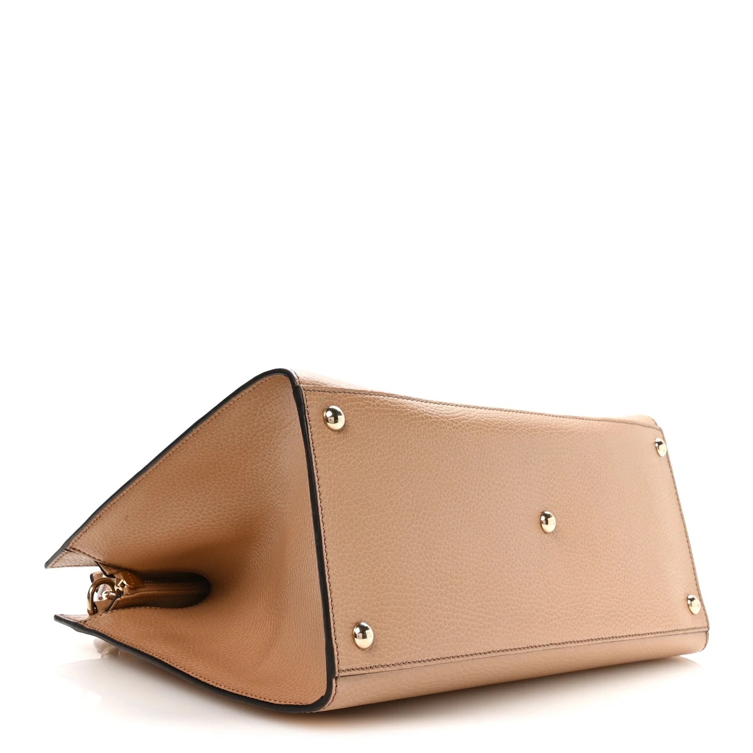 Dollar Calfskin Large Soho Top Handle Satchel Camelia - Image 4