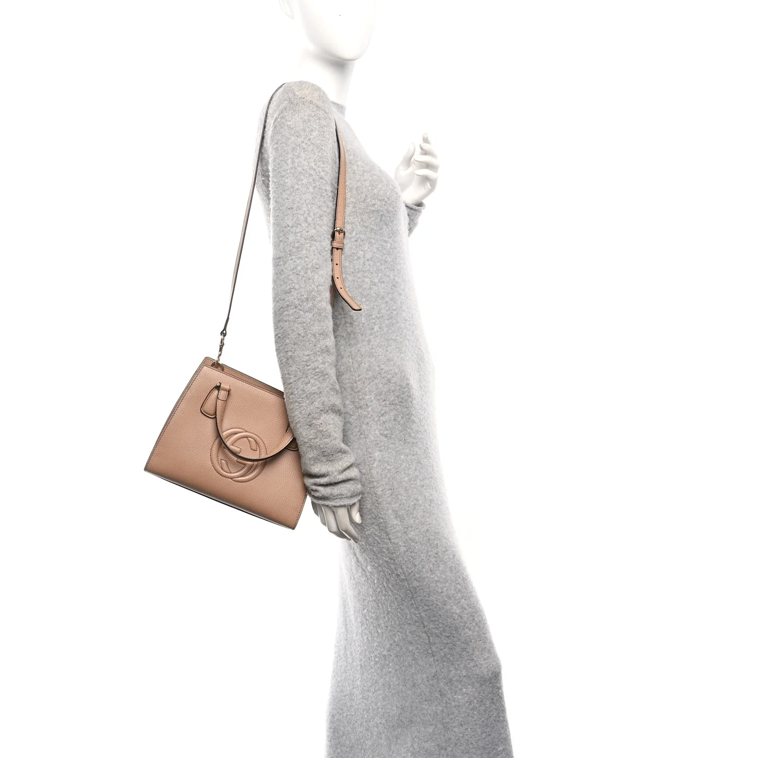 Dollar Calfskin Medium Soho Top Handle Satchel Camelia - Image 2