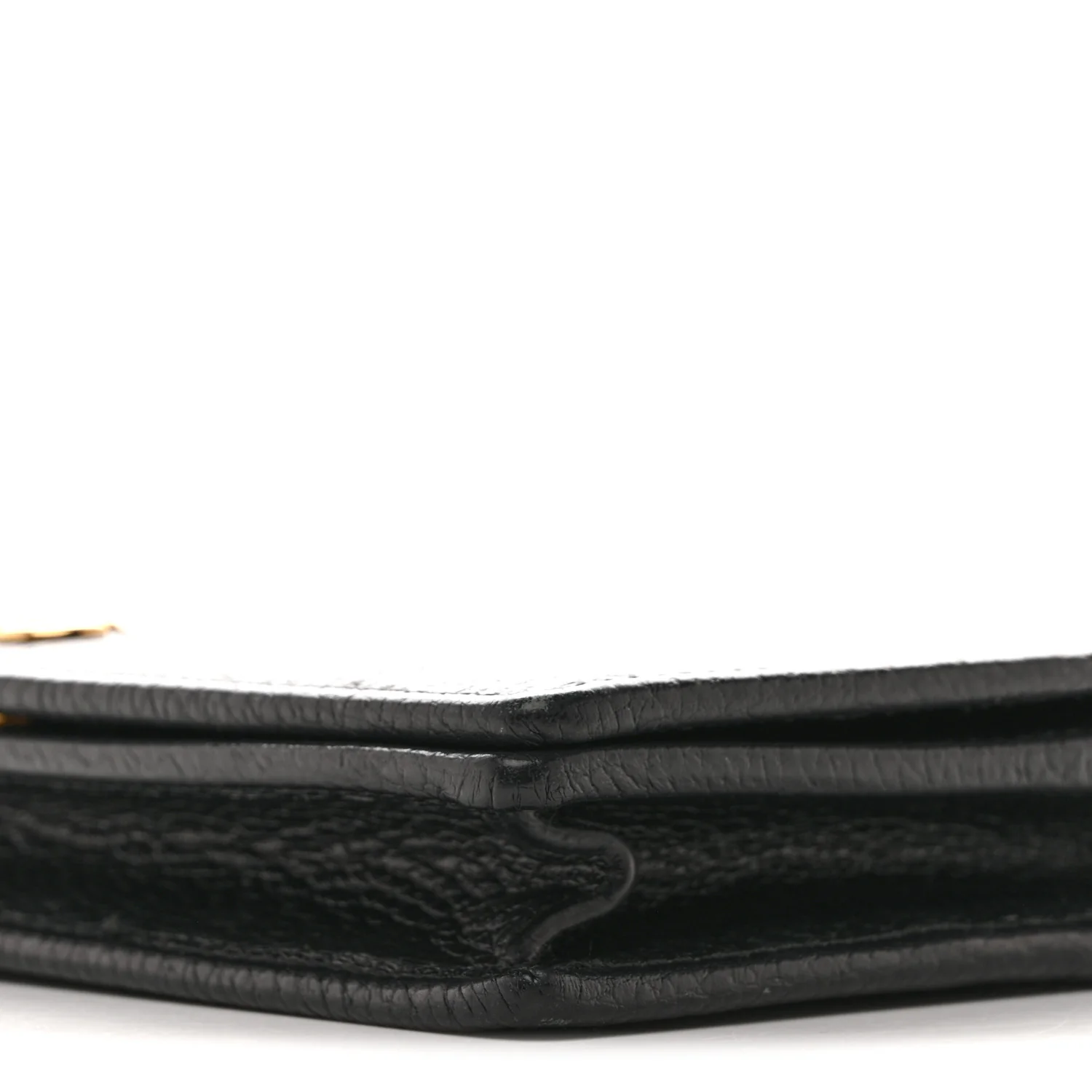 Dollar Calfskin Mini GG Marmont Chain Wallet Black - Image 9