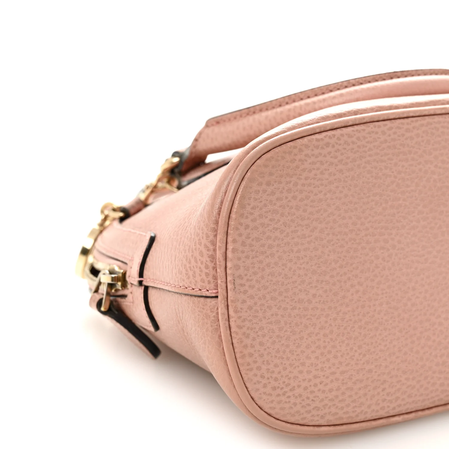 Dollar Calfskin Small GG Charm Dome Bag Soft Pink - Image 9