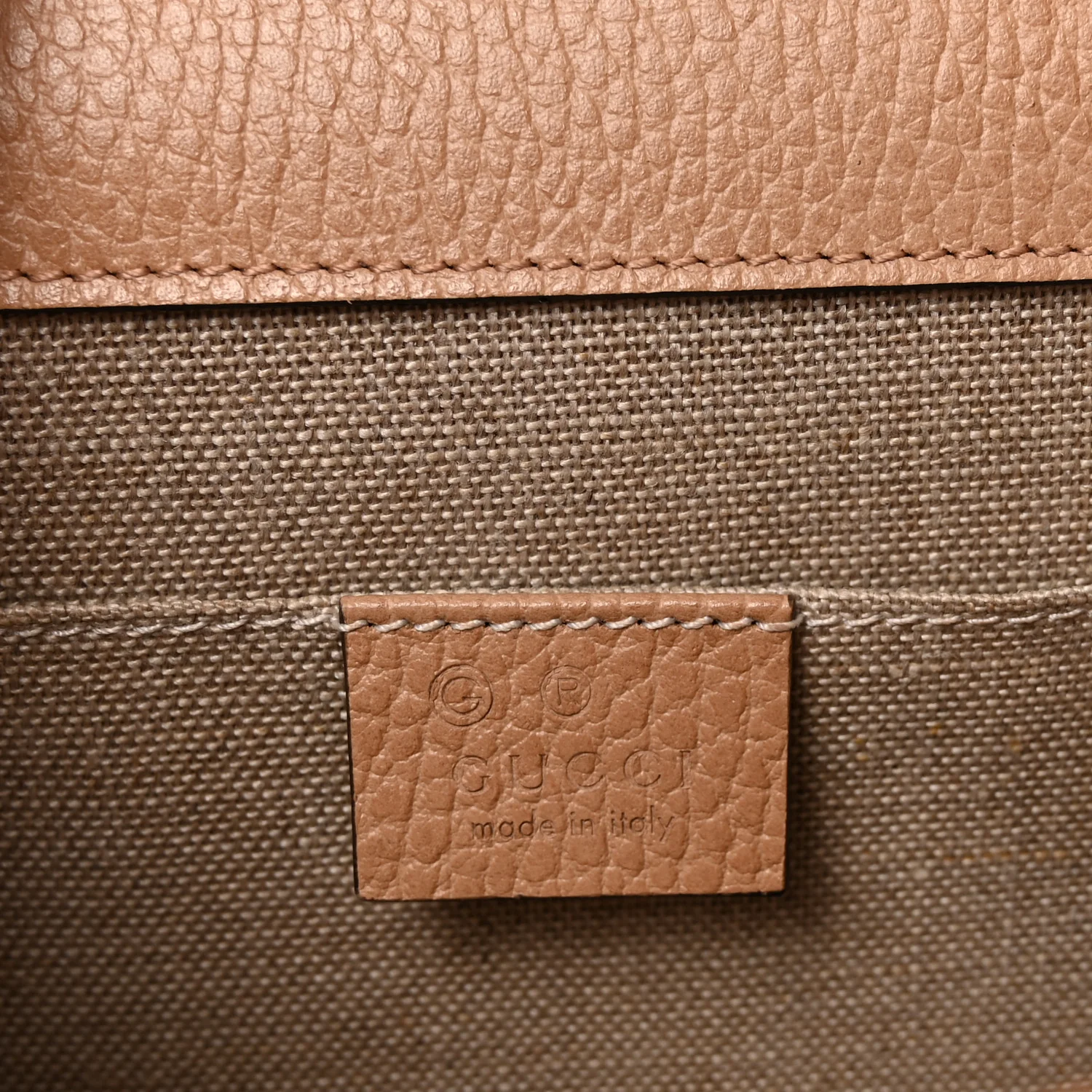 Dollar Calfskin Small Interlocking G Shoulder Bag Camelia - Image 6
