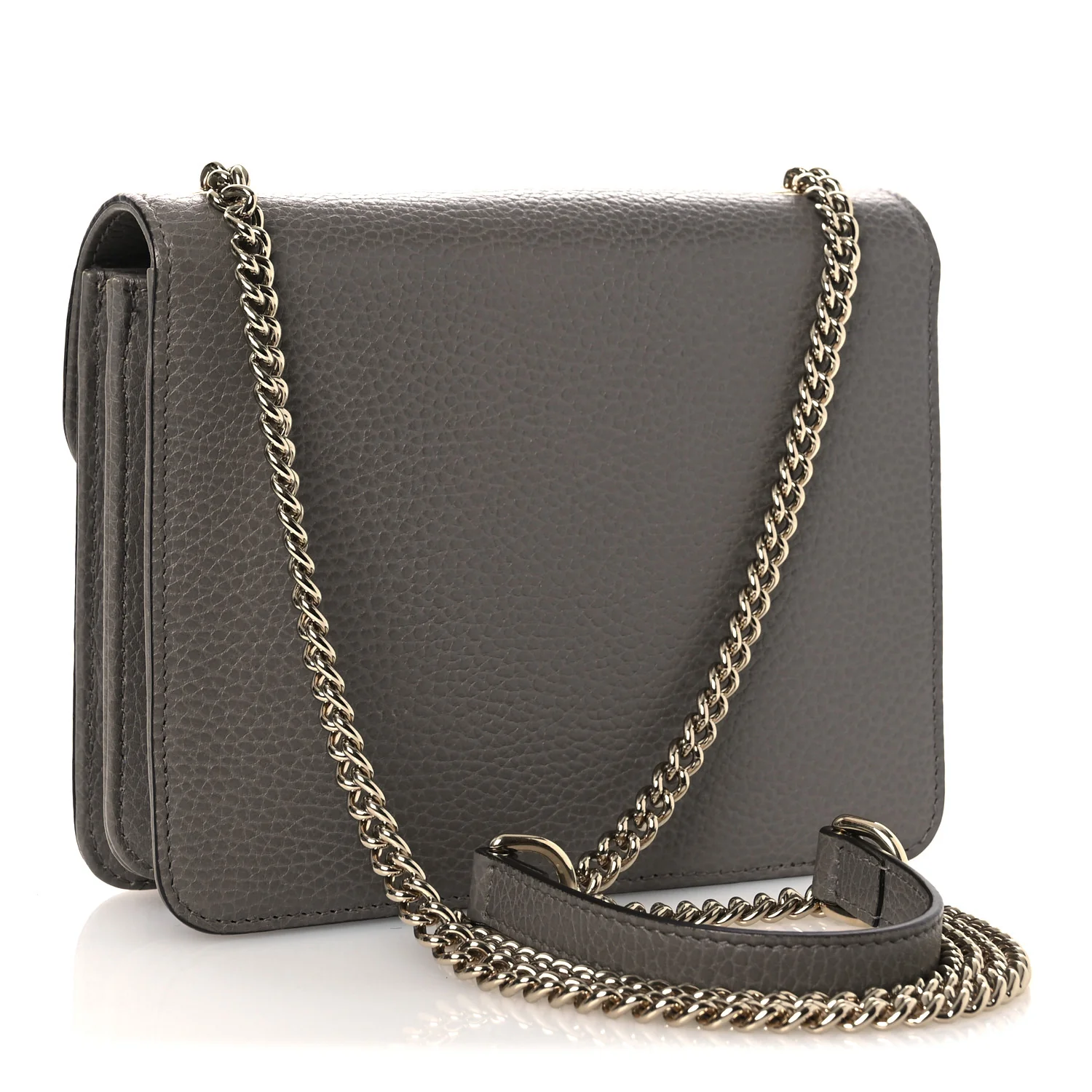 Dollar Calfskin Small Interlocking G Shoulder Bag Loess - Image 3