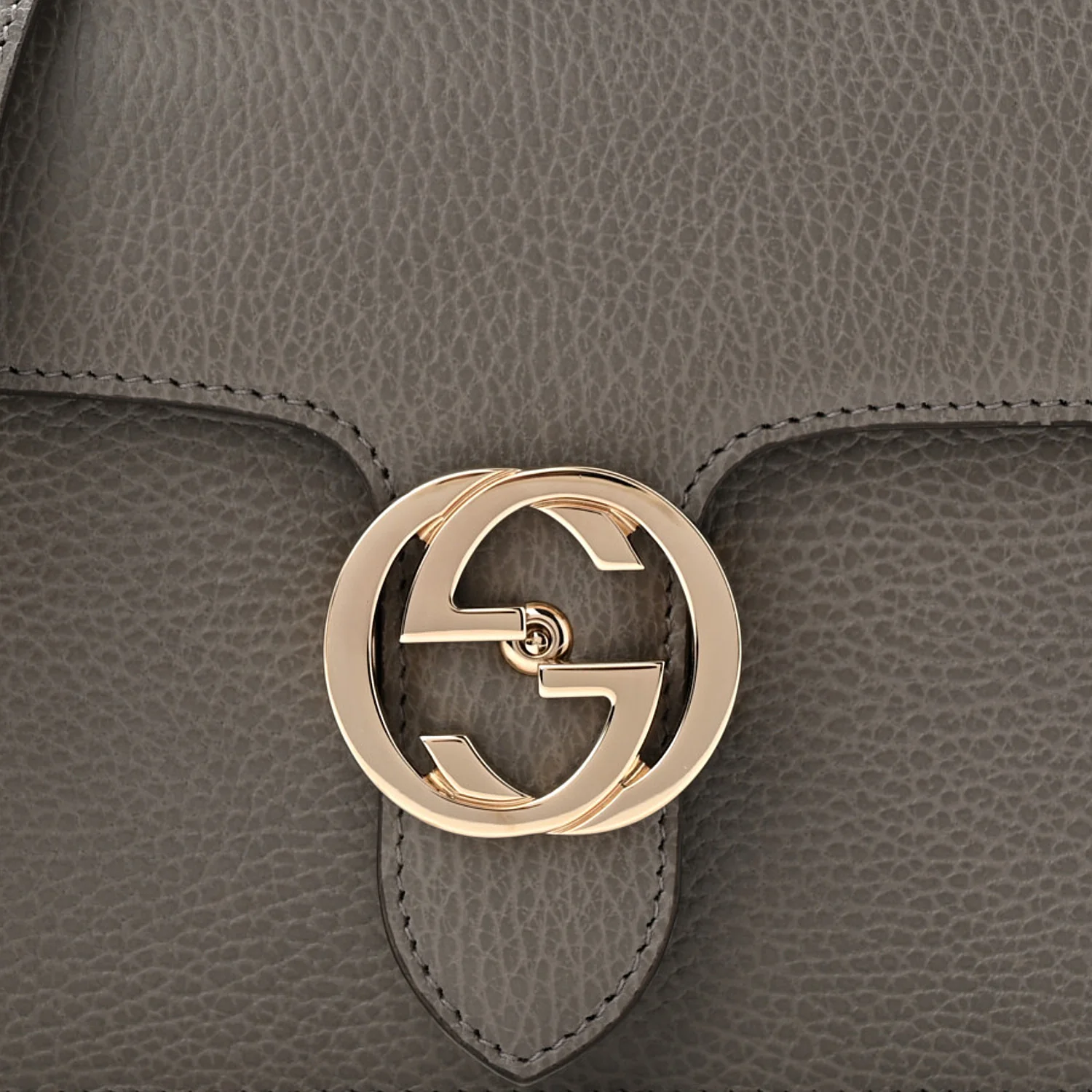 Dollar Calfskin Small Interlocking G Shoulder Bag Loess - Image 8