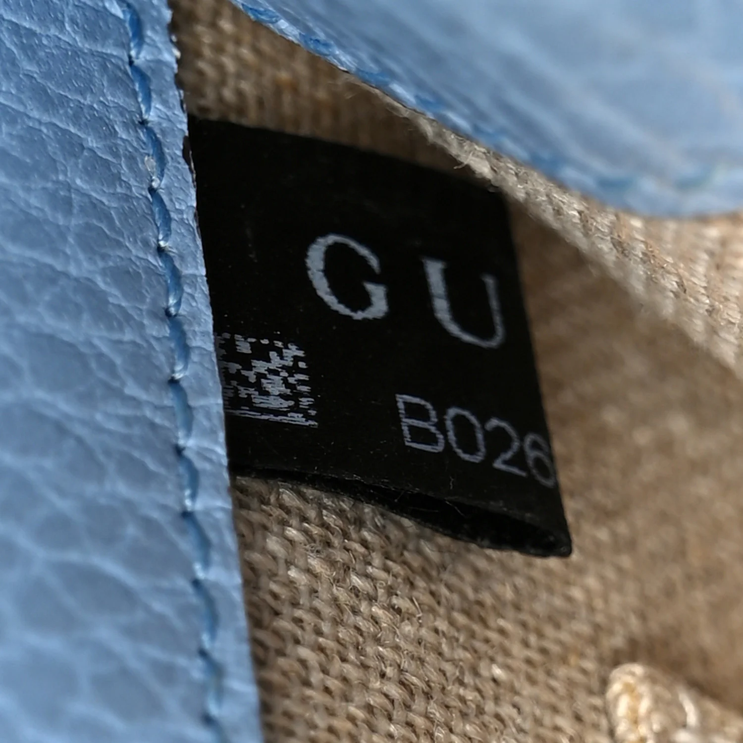 Dollar Calfskin Small Interlocking G Shoulder Bag Mineral Blue - Image 6