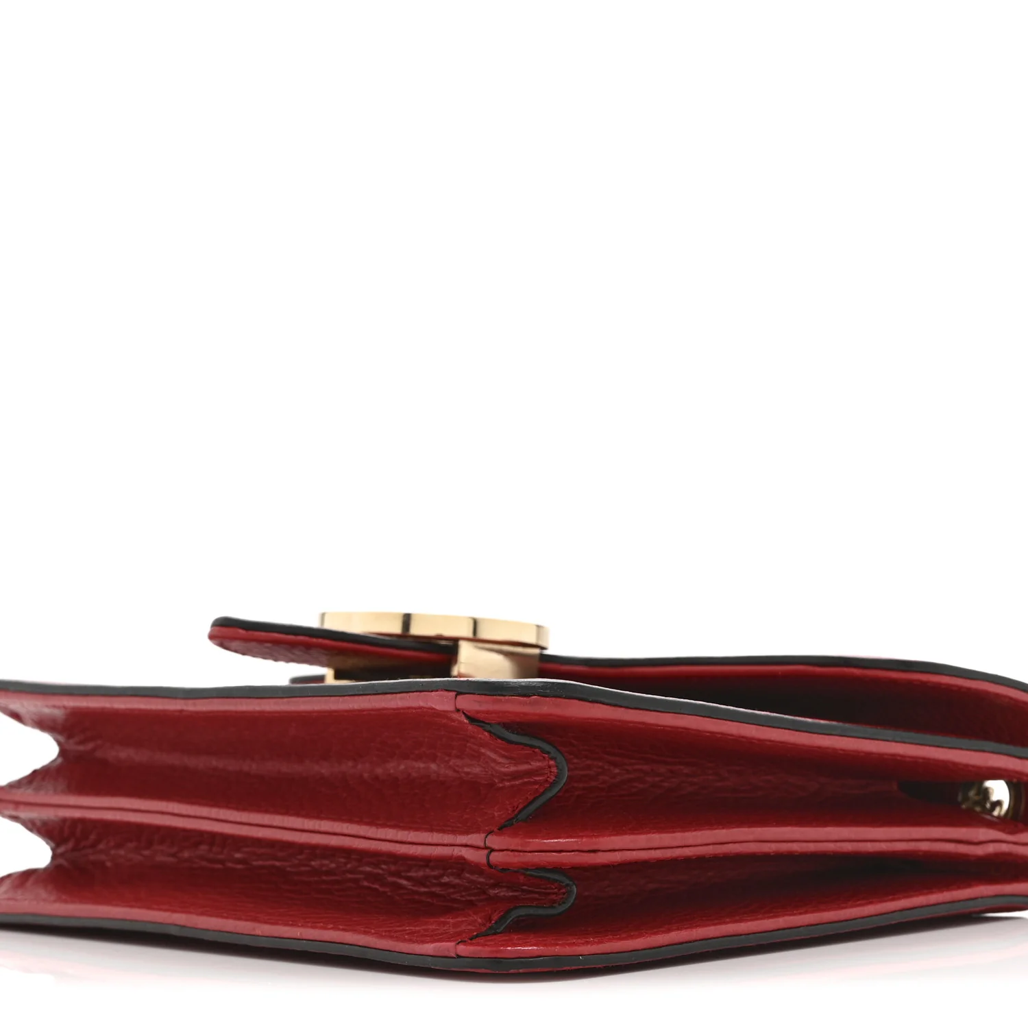 Dollar Calfskin Small Interlocking G Shoulder Bag Red - Image 11