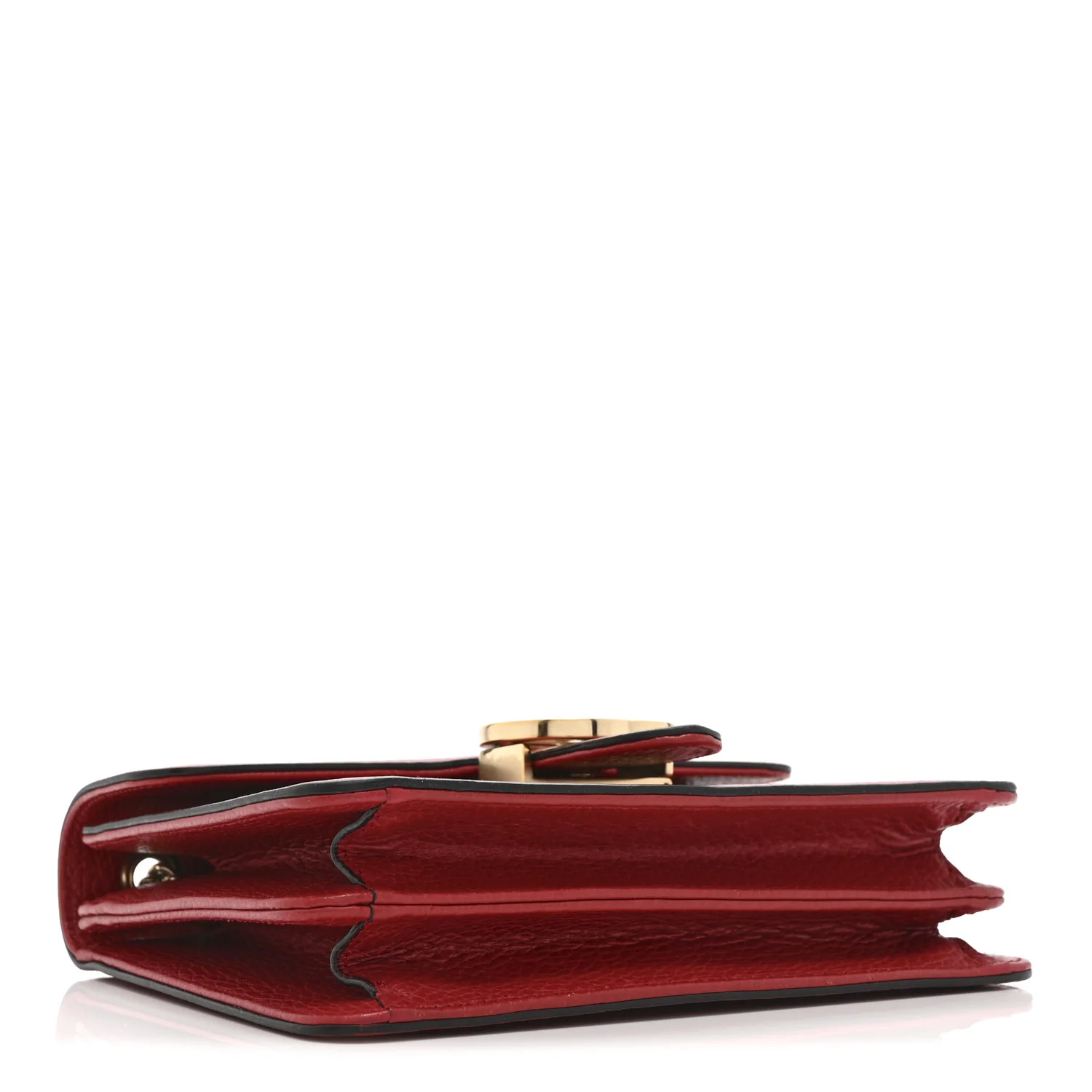 Dollar Calfskin Small Interlocking G Shoulder Bag Red - Image 4