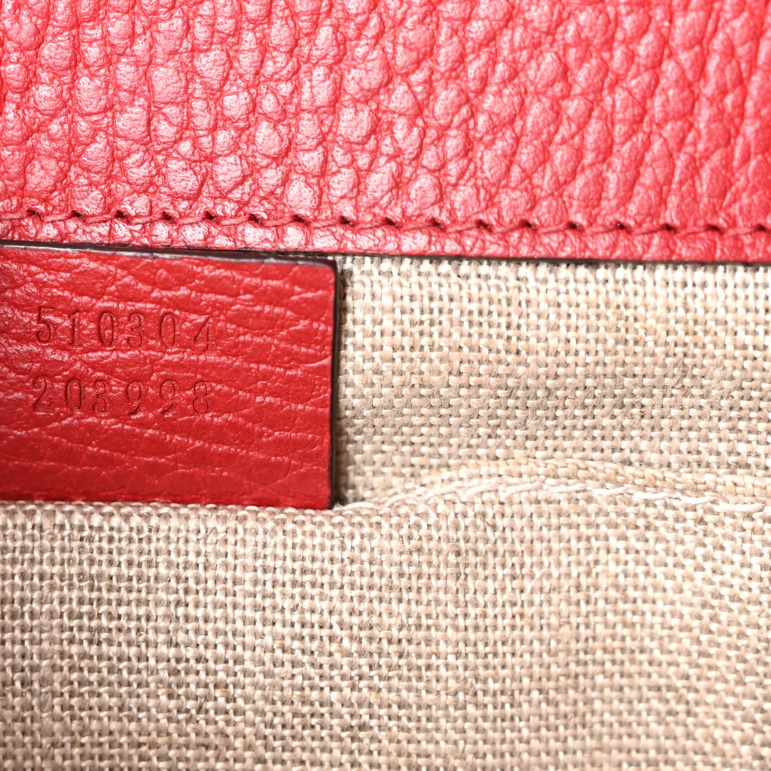 Dollar Calfskin Small Interlocking G Shoulder Bag Red - Image 12