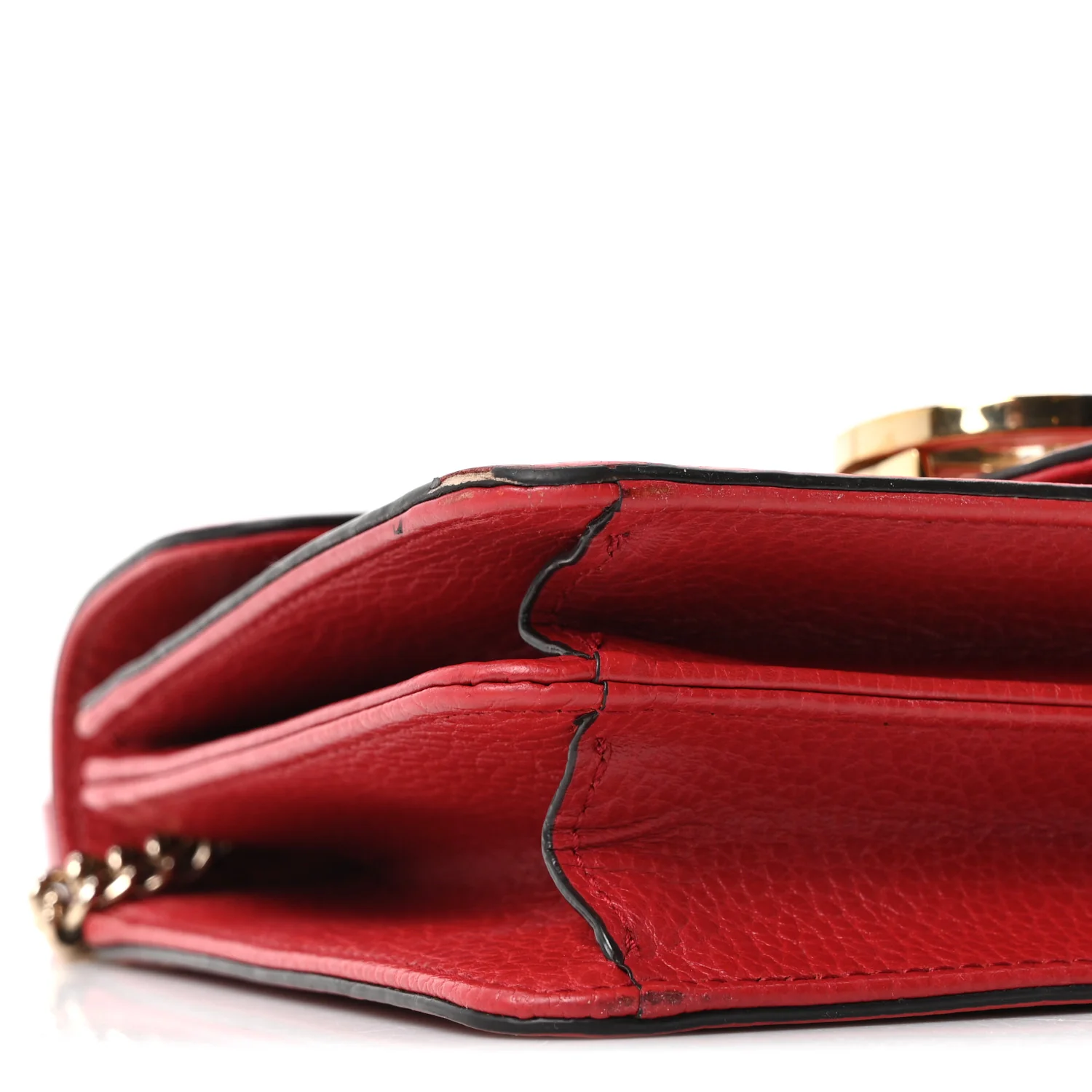 Dollar Calfskin Small Interlocking G Shoulder Bag Red - Image 16