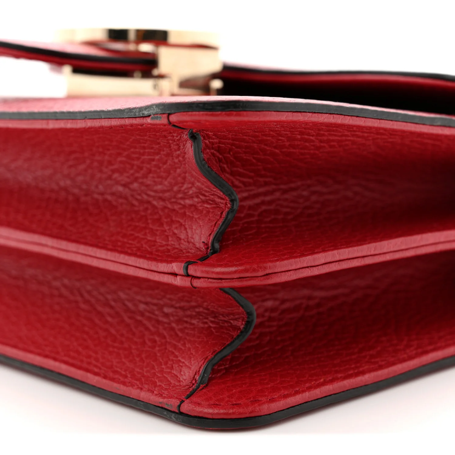 Dollar Calfskin Small Interlocking G Shoulder Bag Red - Image 10