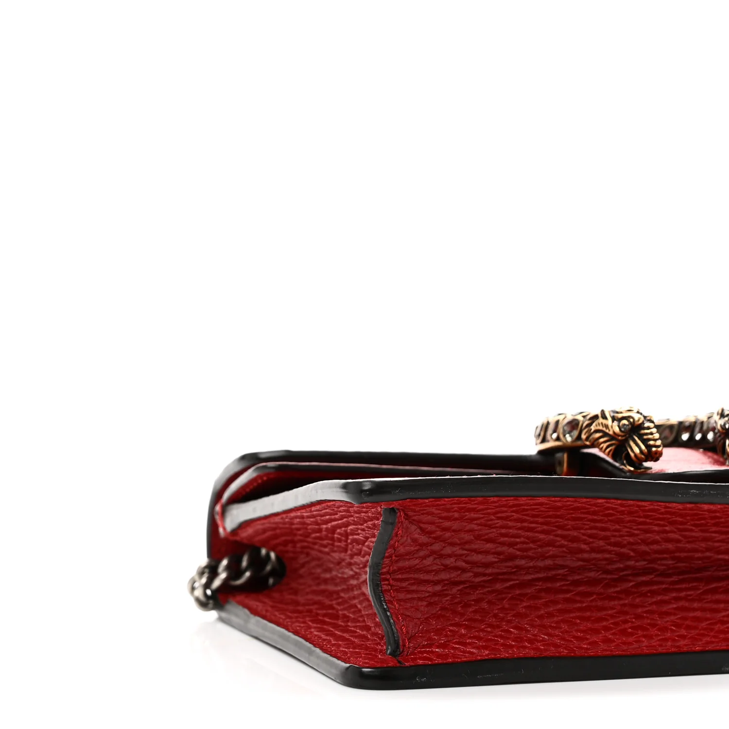 Dollar Calfskin Swarovski Crystal Small Dionysus Shoulder Bag Hibiscus Red - Image 8