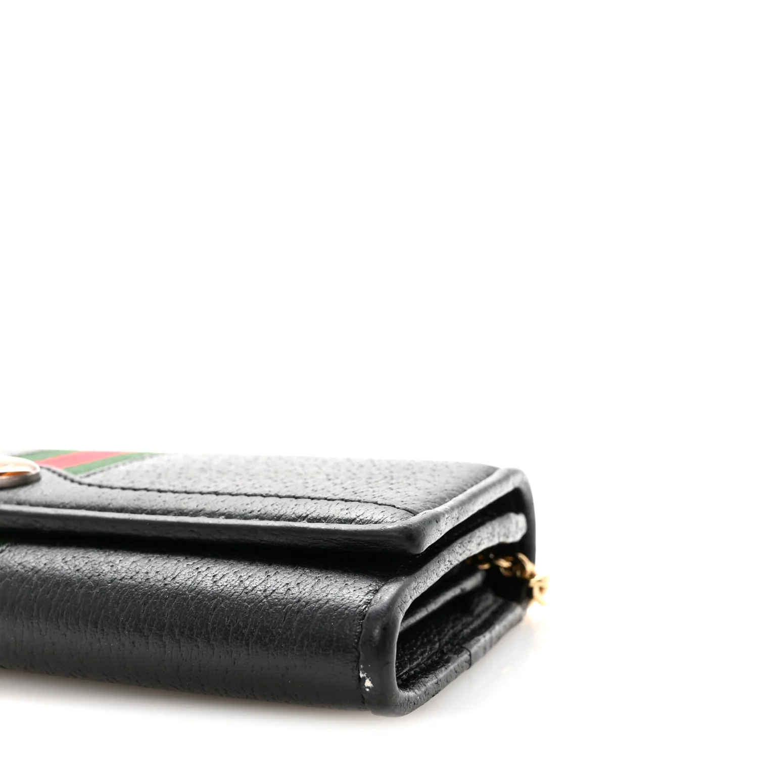 Dollar Calfskin Web Ophidia Wallet On Chain Black - Image 10