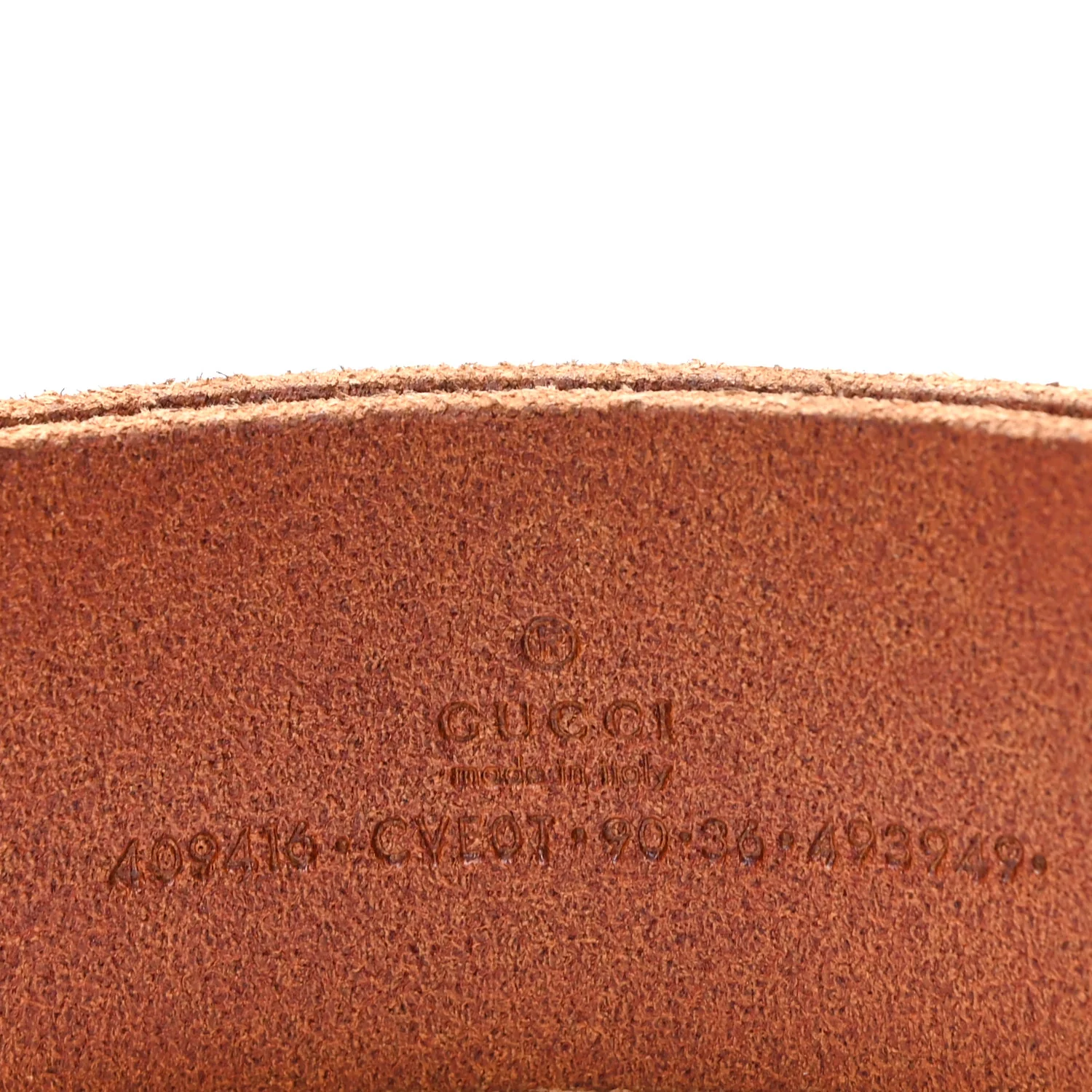 Faded Calfskin Double G 40mm Belt 90 36 Cuir - Image 3