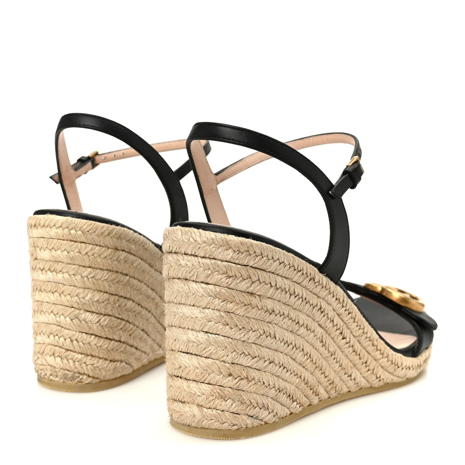Galassia Aitana Espadrille 10/95mm Wedge Sandals 39 Black - Image 5