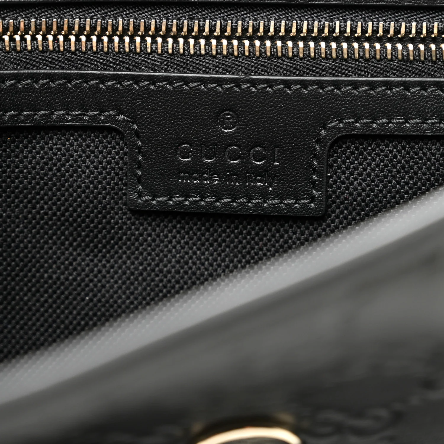 GG Calfskin Embossed Emblem Medium Arabella Bag Black Black - Image 6