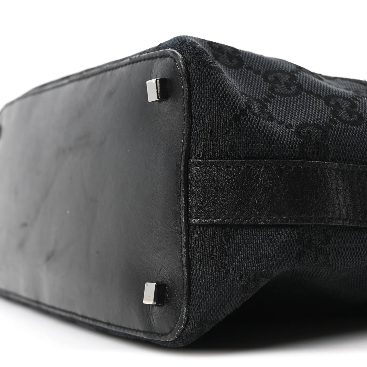 GG Canvas Monogram Shoulder Bag Black - Image 10