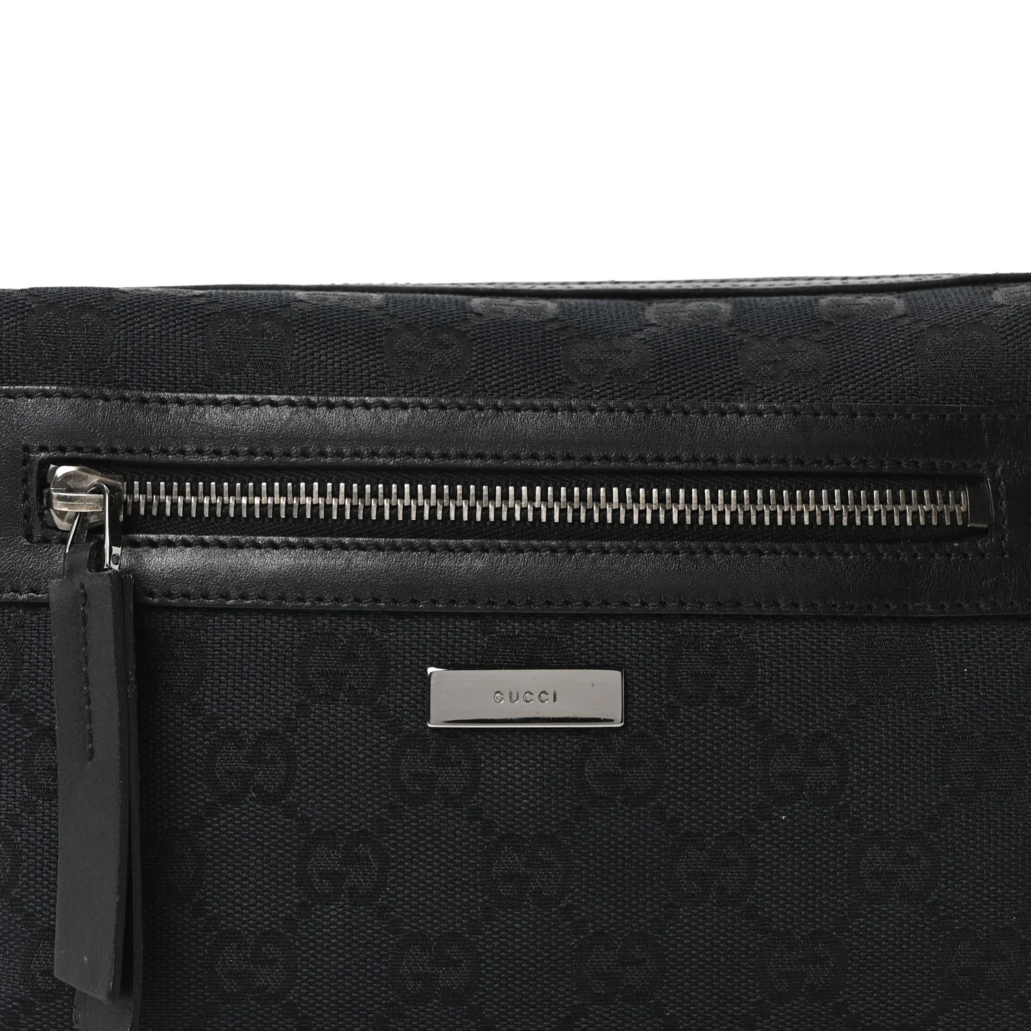 GG Canvas Monogram Shoulder Bag Black - Image 8