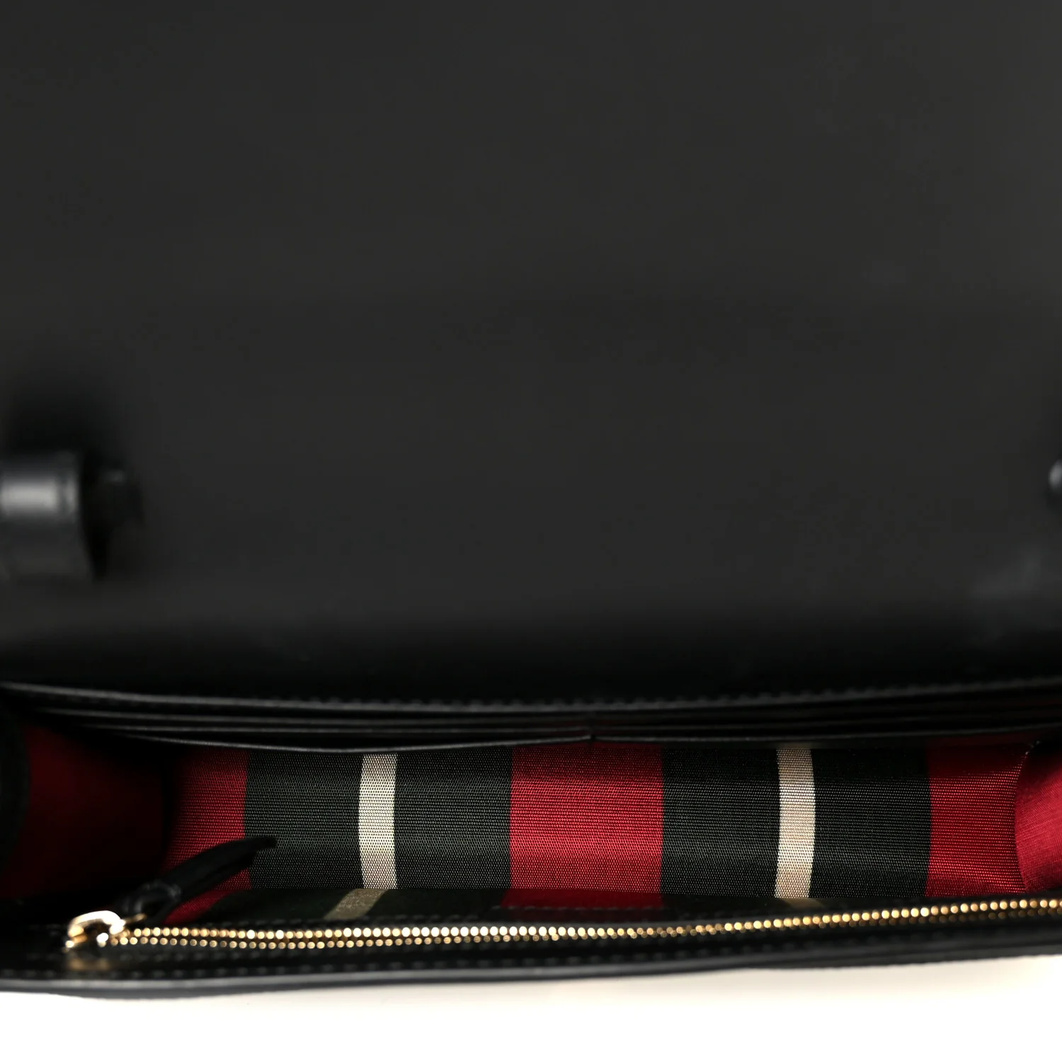 GG Emblem Monogram Wallet With Strap Beige Ebony Black - Image 5