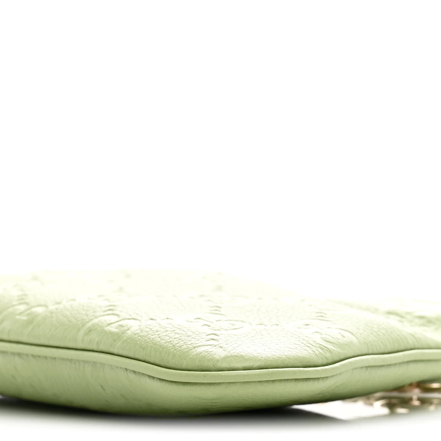 GG Grainy Calfskin Emblem Super Mini Shoulder Bag Sage Leaf - Image 10