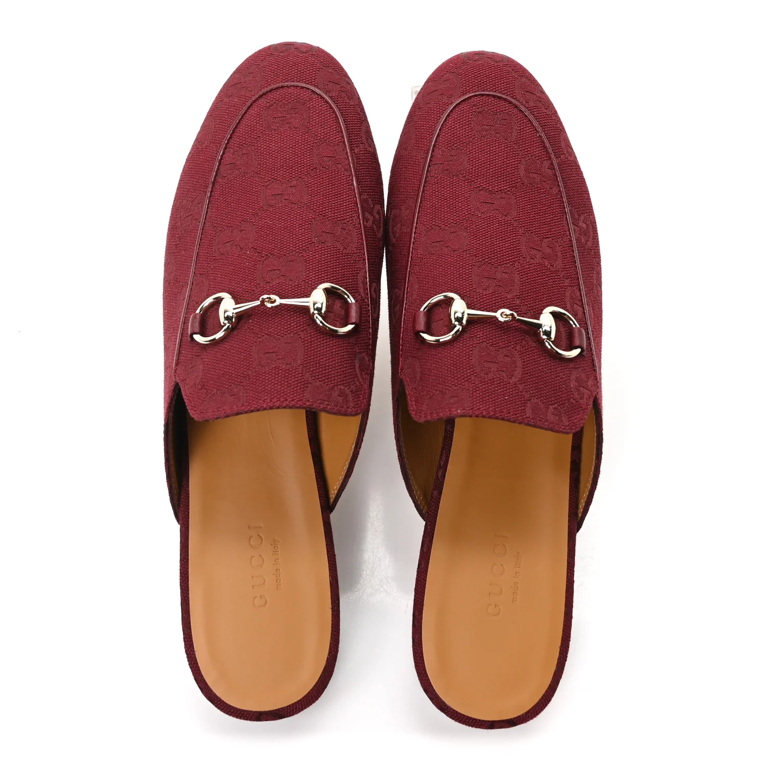 GG Monogram Canvas Womens Princetown Slippers 37.5 Ancora - Image 2