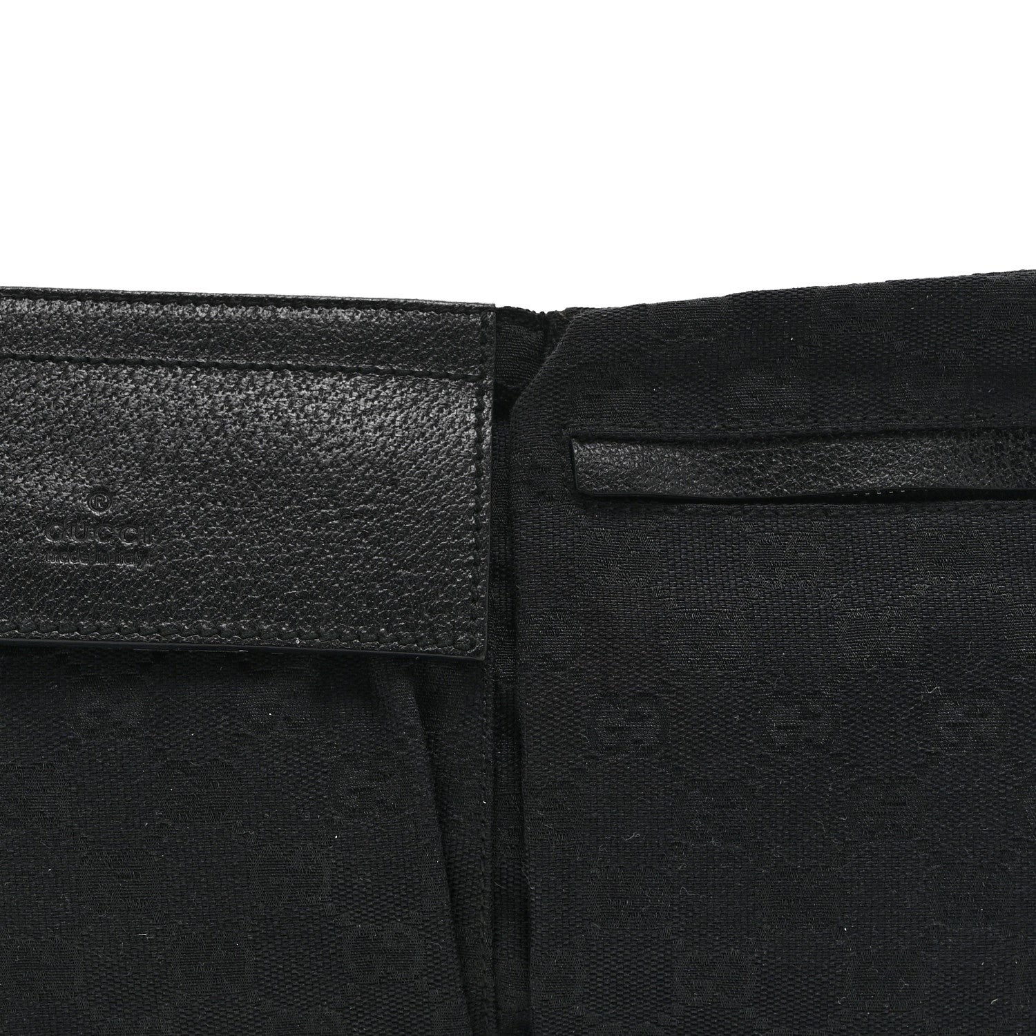GG Monogram Double Pocket Belt Bag Black - Image 8